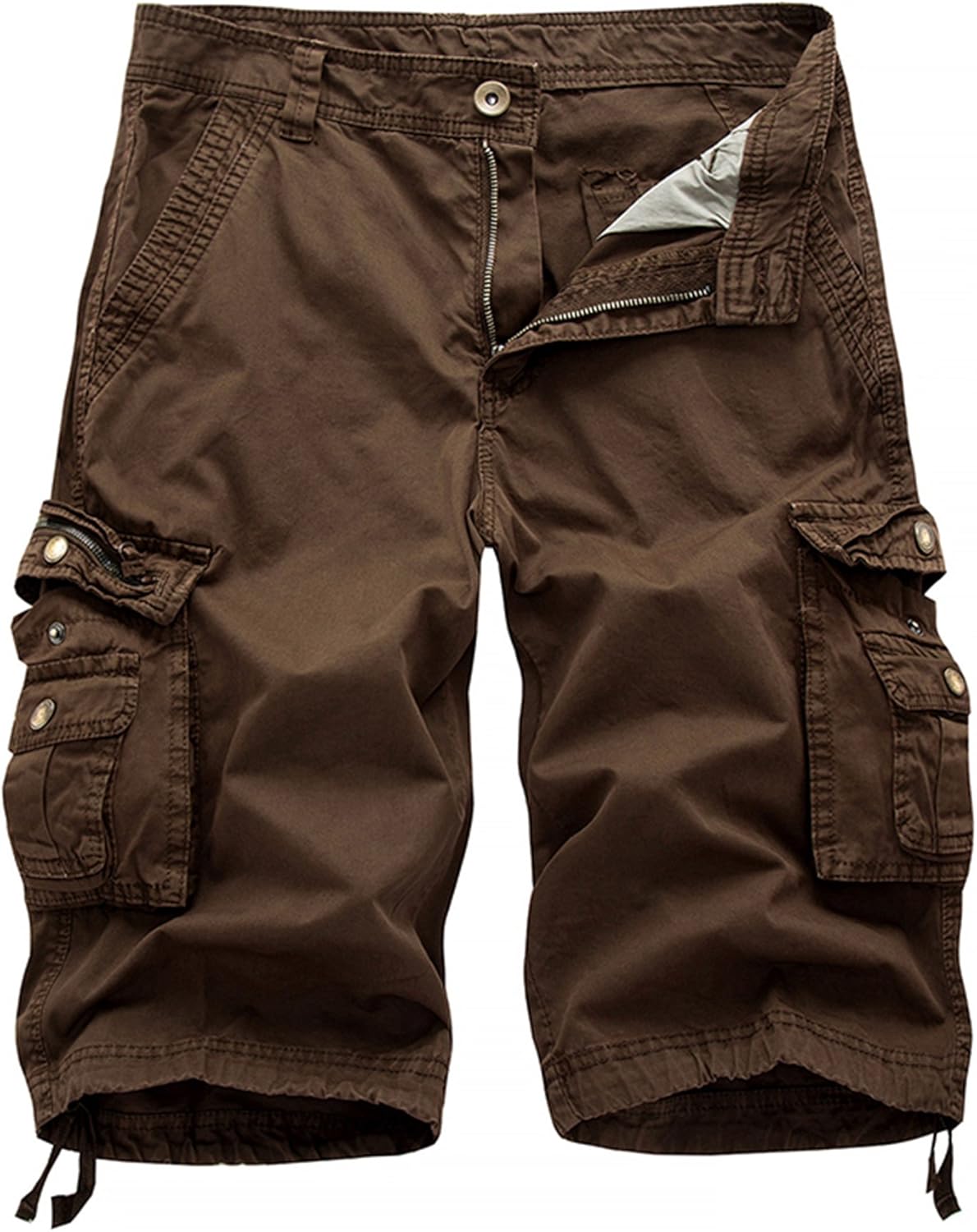 Herren Relaxed Fit Multi-Pocket Camouflage Cargo Shorts Baumwolle Outdoor - Bild 30 von 65