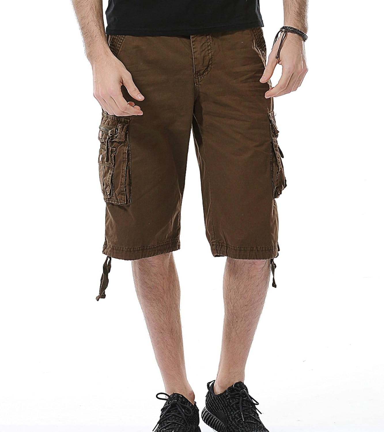 Herren Relaxed Fit Multi-Pocket Camouflage Cargo Shorts Baumwolle Outdoor - Bild 31 von 65