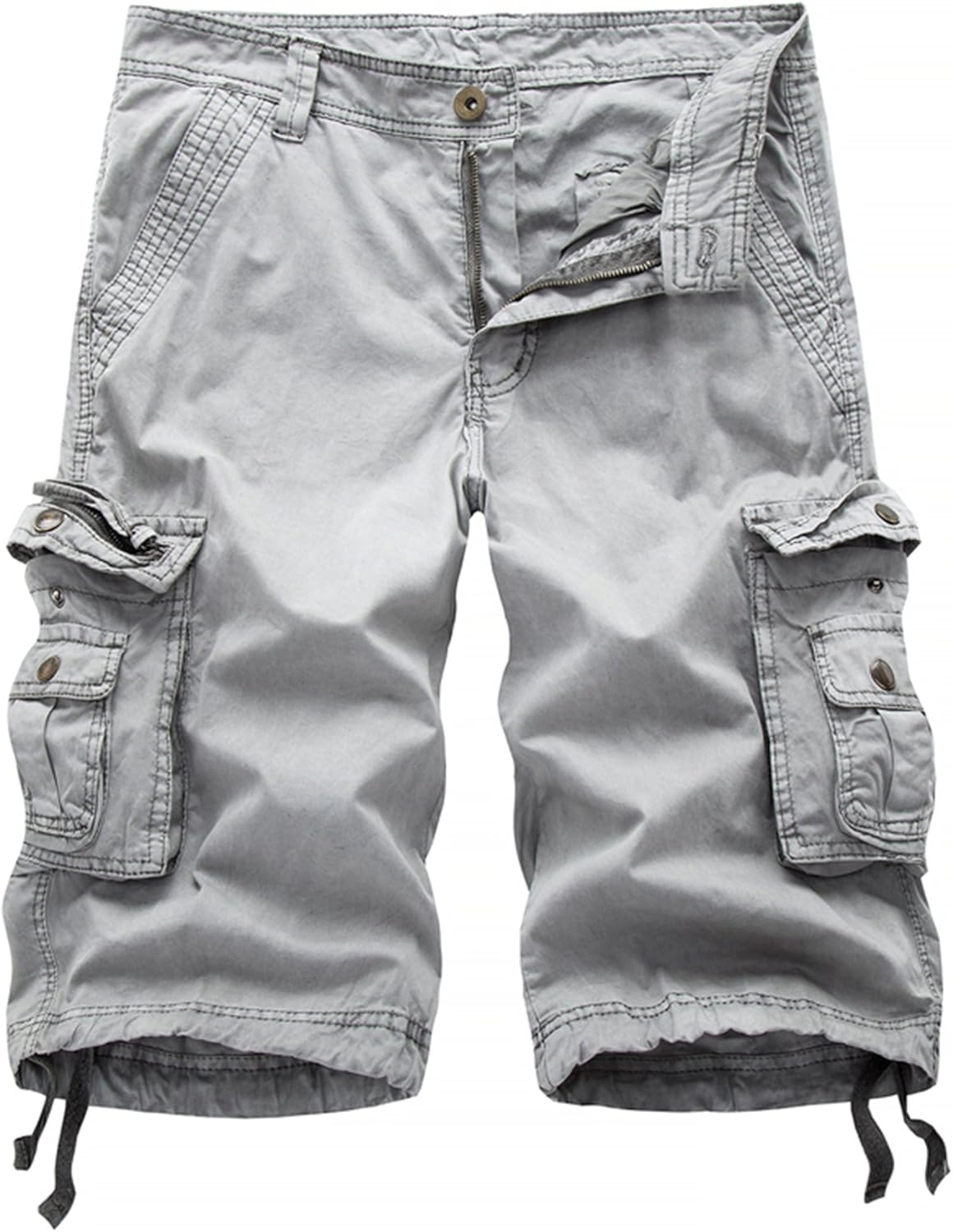 Herren Relaxed Fit Multi-Pocket Camouflage Cargo Shorts Baumwolle Outdoor - Bild 33 von 65
