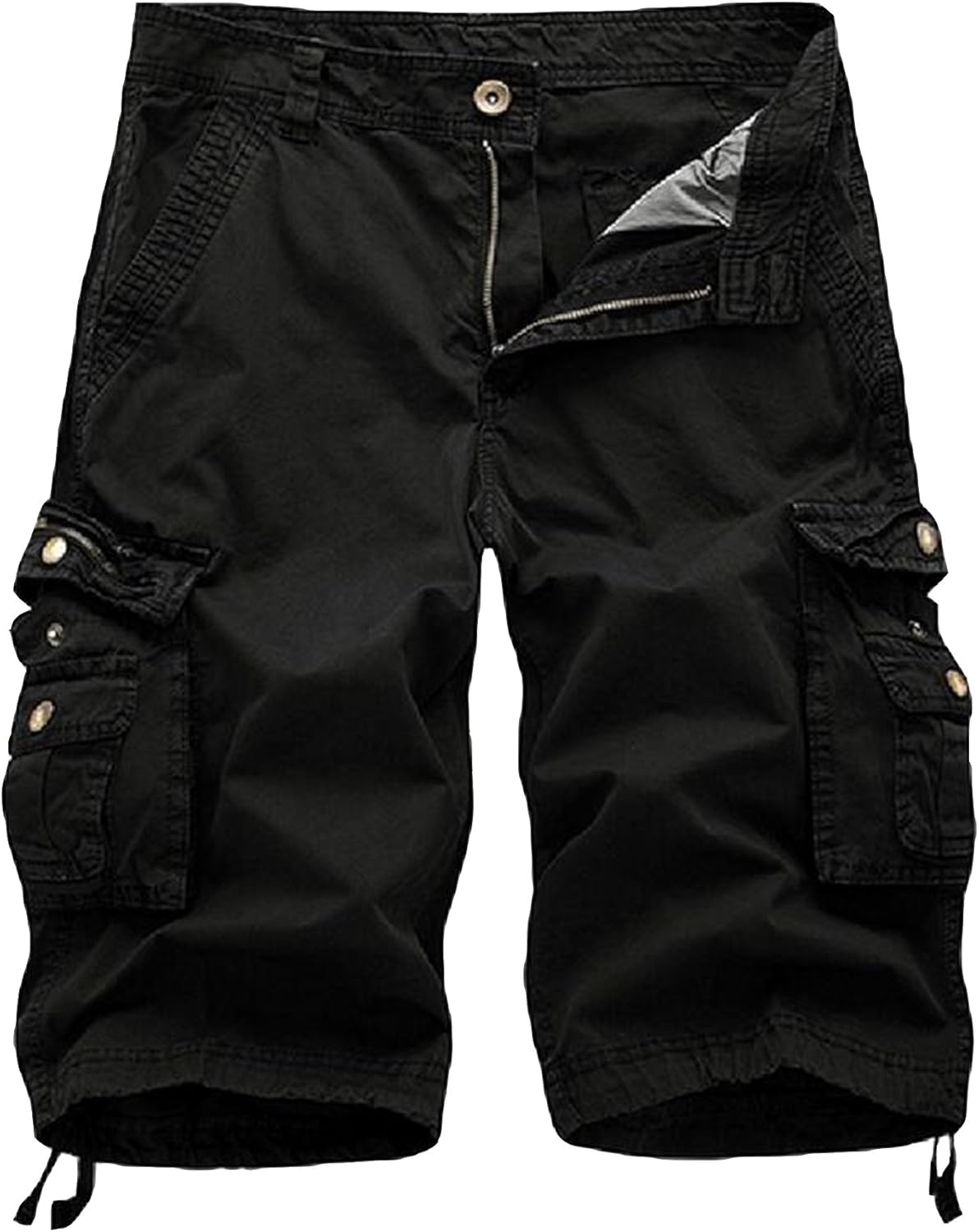 Herren Relaxed Fit Multi-Pocket Camouflage Cargo Shorts Baumwolle Outdoor - Bild 42 von 65