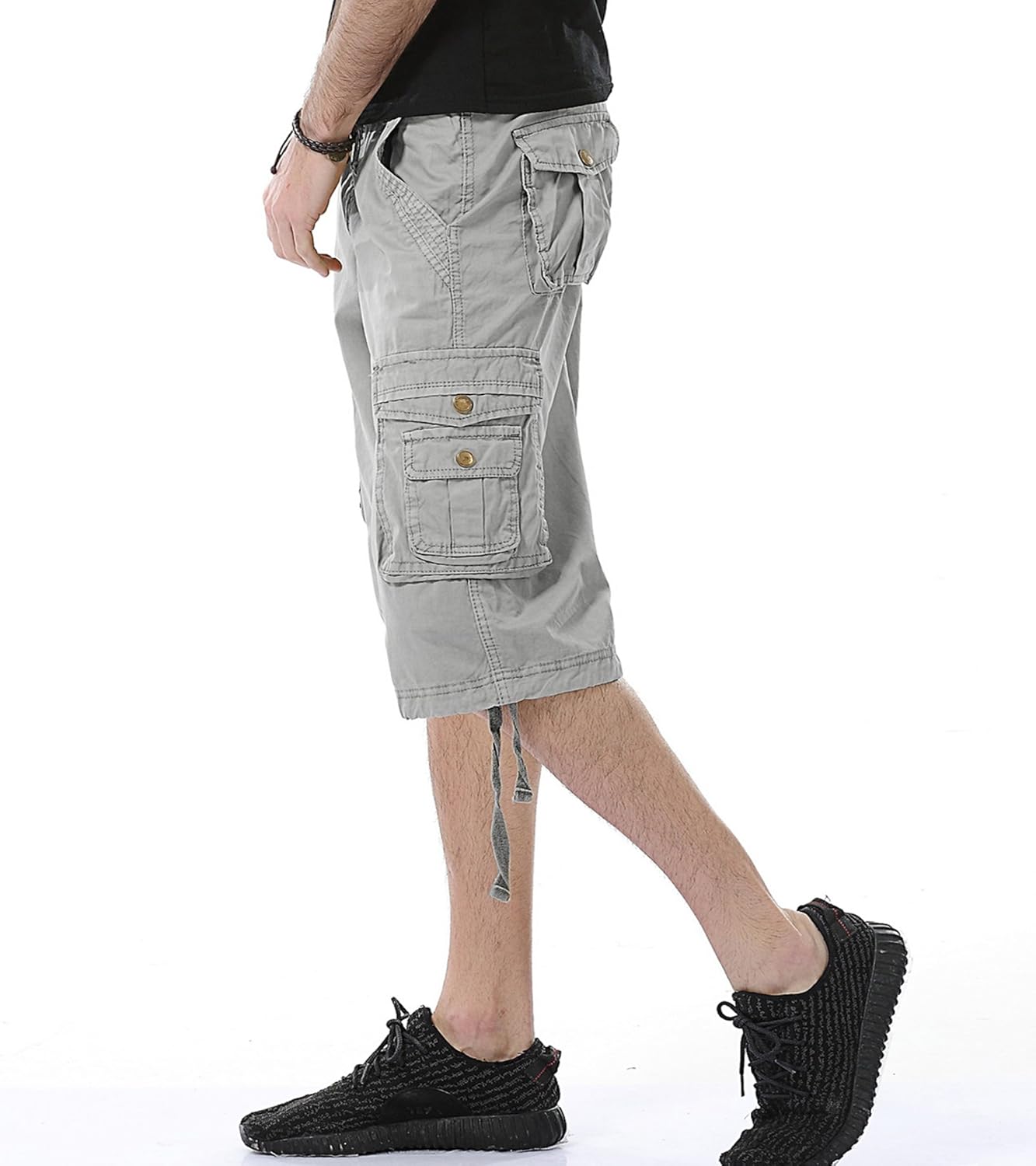Herren Relaxed Fit Multi-Pocket Camouflage Cargo Shorts Baumwolle Outdoor - Bild 35 von 65