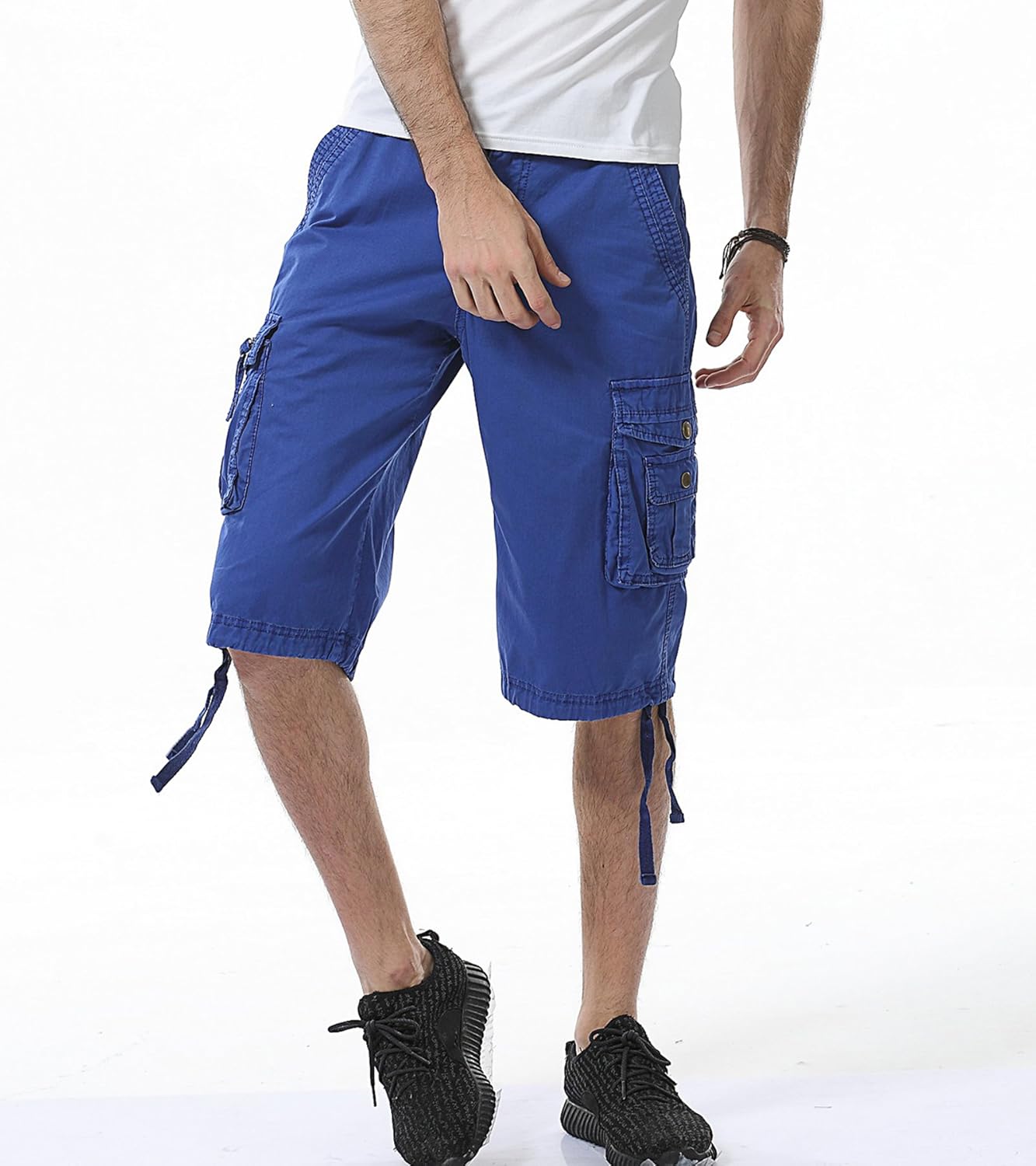 Herren Relaxed Fit Multi-Pocket Camouflage Cargo Shorts Baumwolle Outdoor - Bild 40 von 65