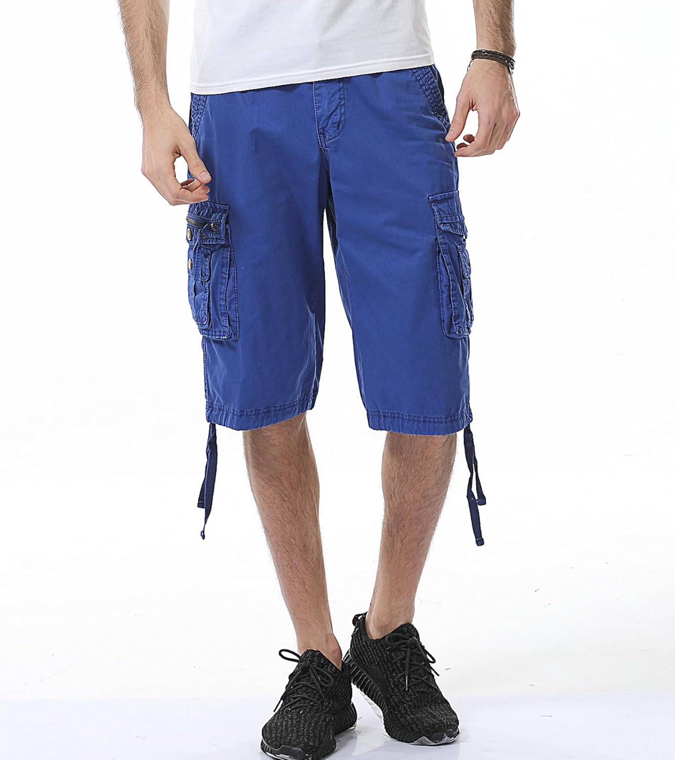 Herren Relaxed Fit Multi-Pocket Camouflage Cargo Shorts Baumwolle Outdoor - Bild 41 von 65