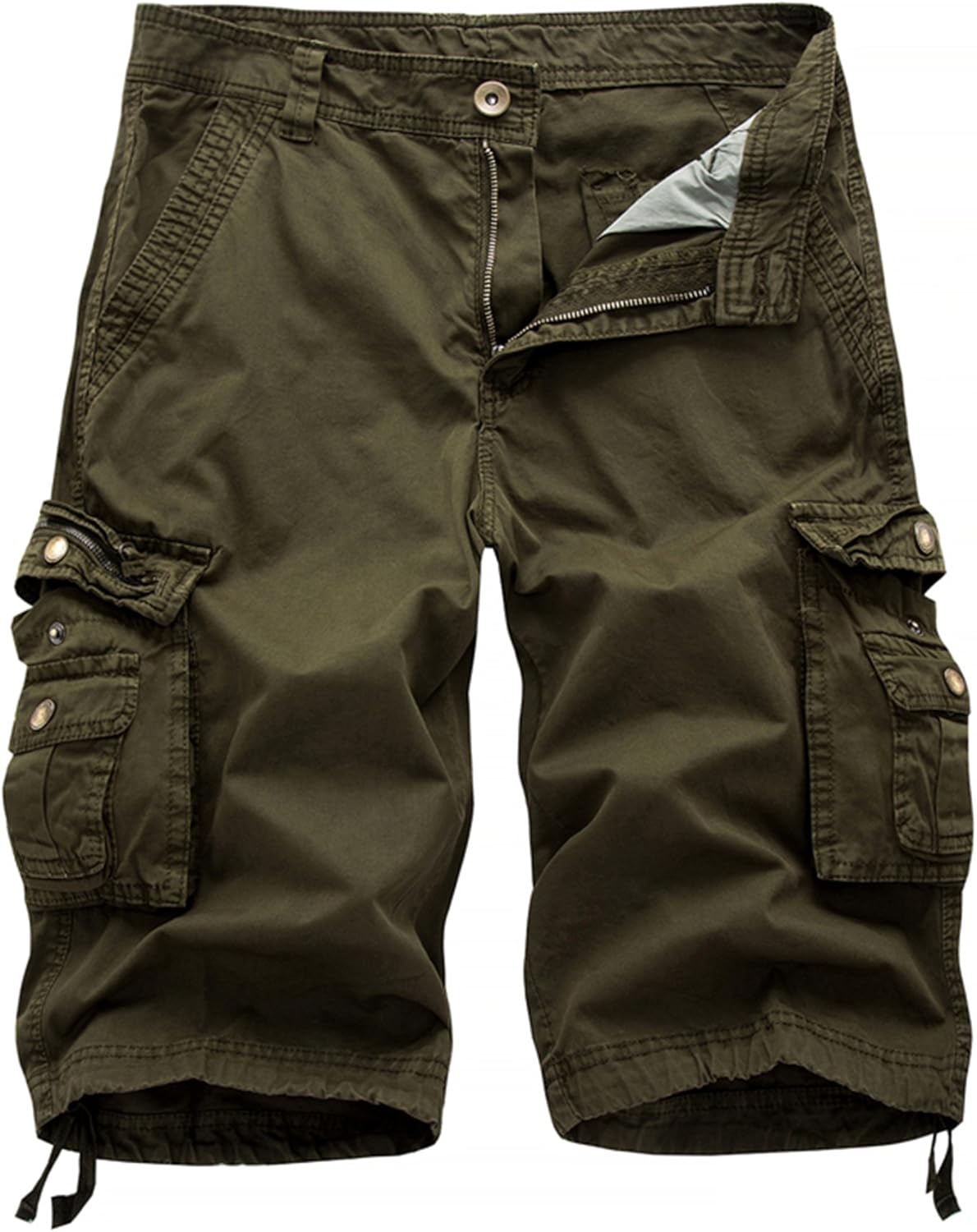Herren Relaxed Fit Multi-Pocket Camouflage Cargo Shorts Baumwolle Outdoor - Bild 51 von 65