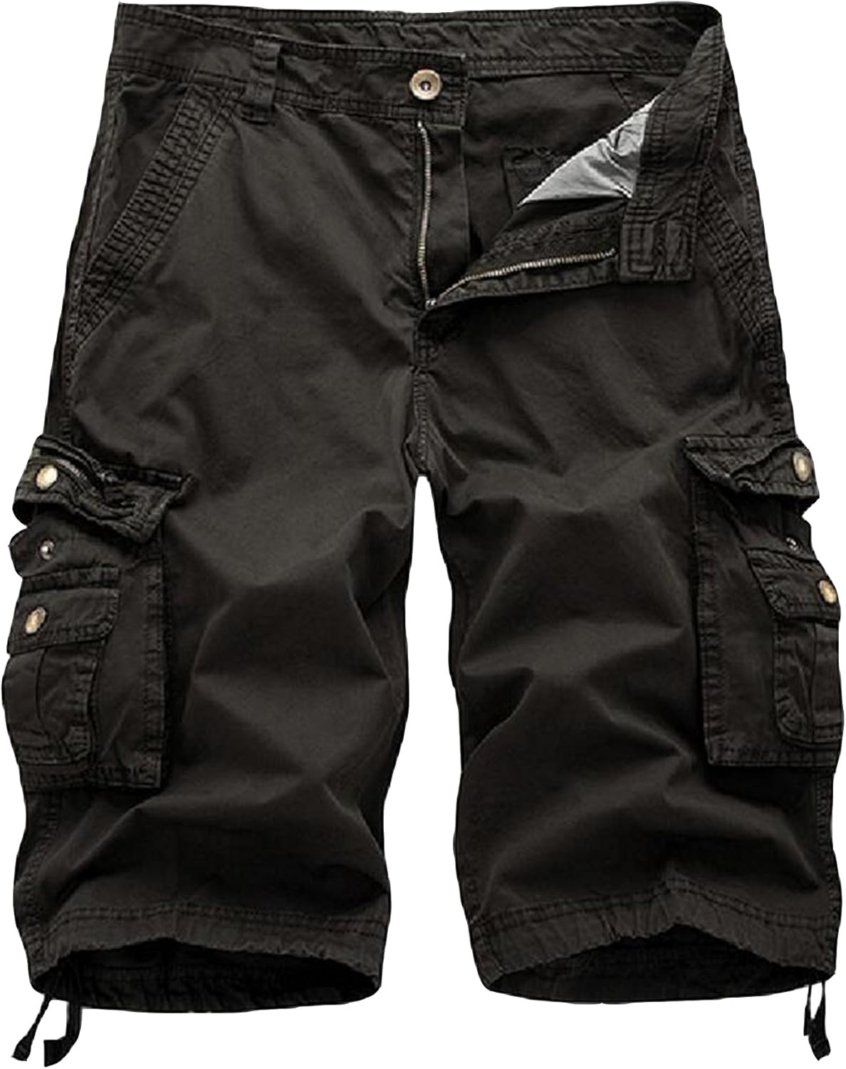 Herren Relaxed Fit Multi-Pocket Camouflage Cargo Shorts Baumwolle Outdoor - Bild 57 von 65