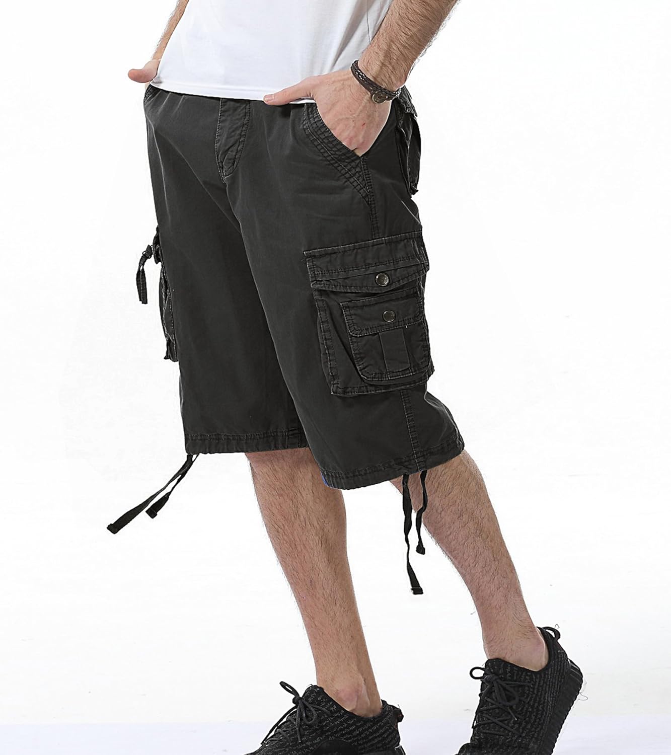 Herren Relaxed Fit Multi-Pocket Camouflage Cargo Shorts Baumwolle Outdoor - Bild 59 von 65