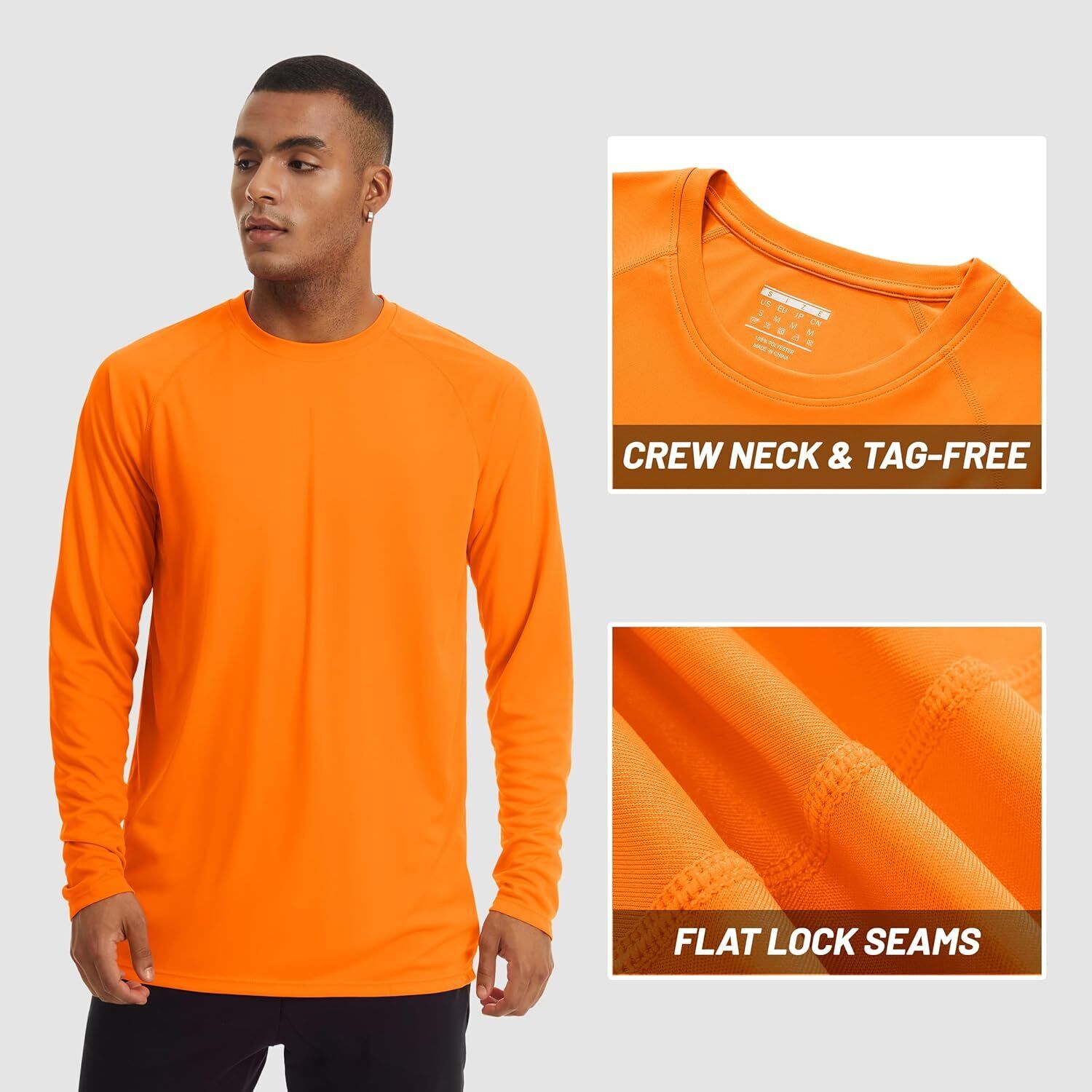 Mens Sun Shirt UPF 50+ UV Protection Lightweight Rash Guard Swim Shirt Quick Dry - Picture 97 of 199
