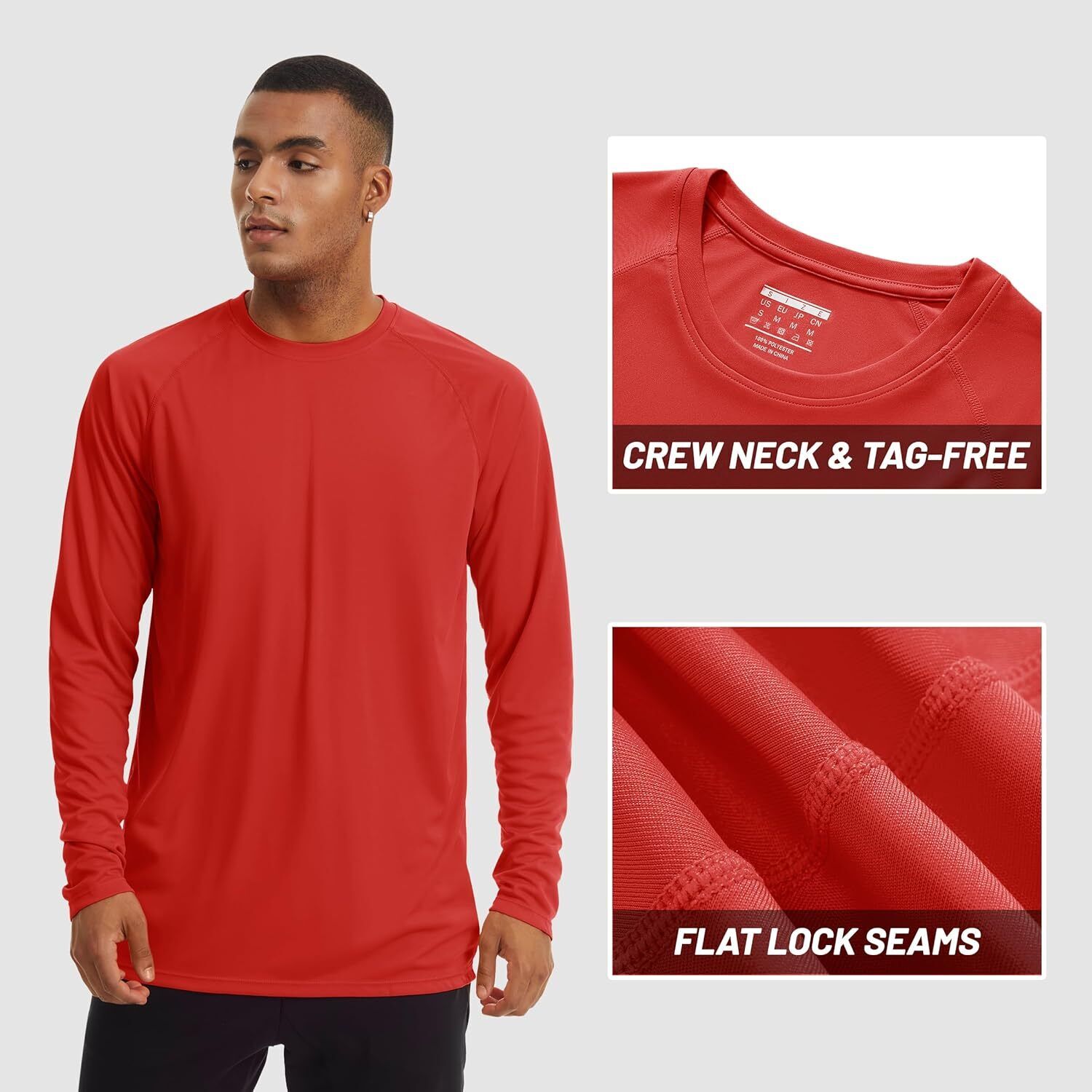 Mens Sun Shirt UPF 50+ UV Protection Lightweight Rash Guard Swim Shirt Quick Dry - Picture 104 of 199