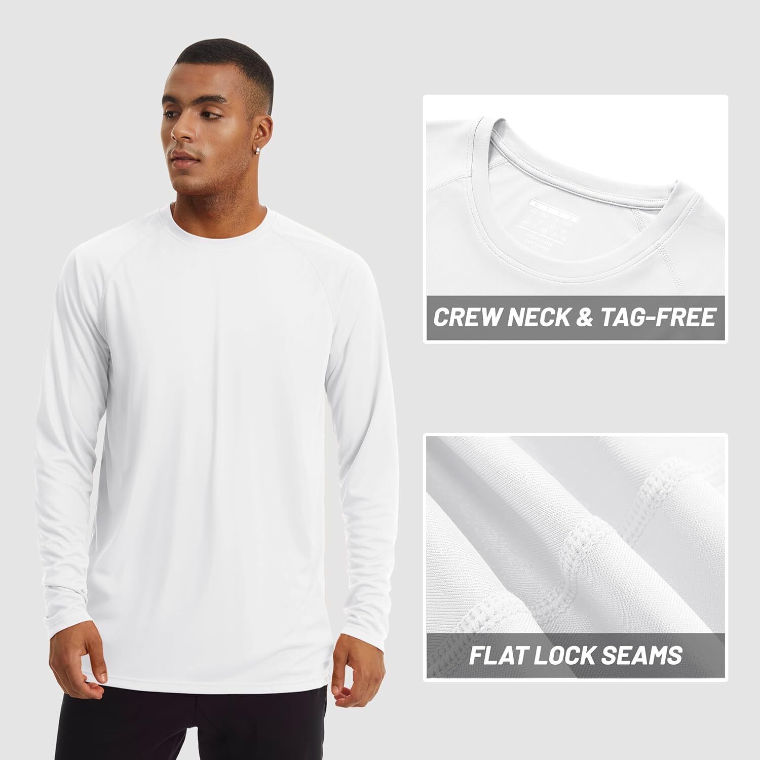 Mens Sun Shirt UPF 50+ UV Protection Lightweight Rash Guard Swim Shirt Quick Dry - Picture 132 of 199