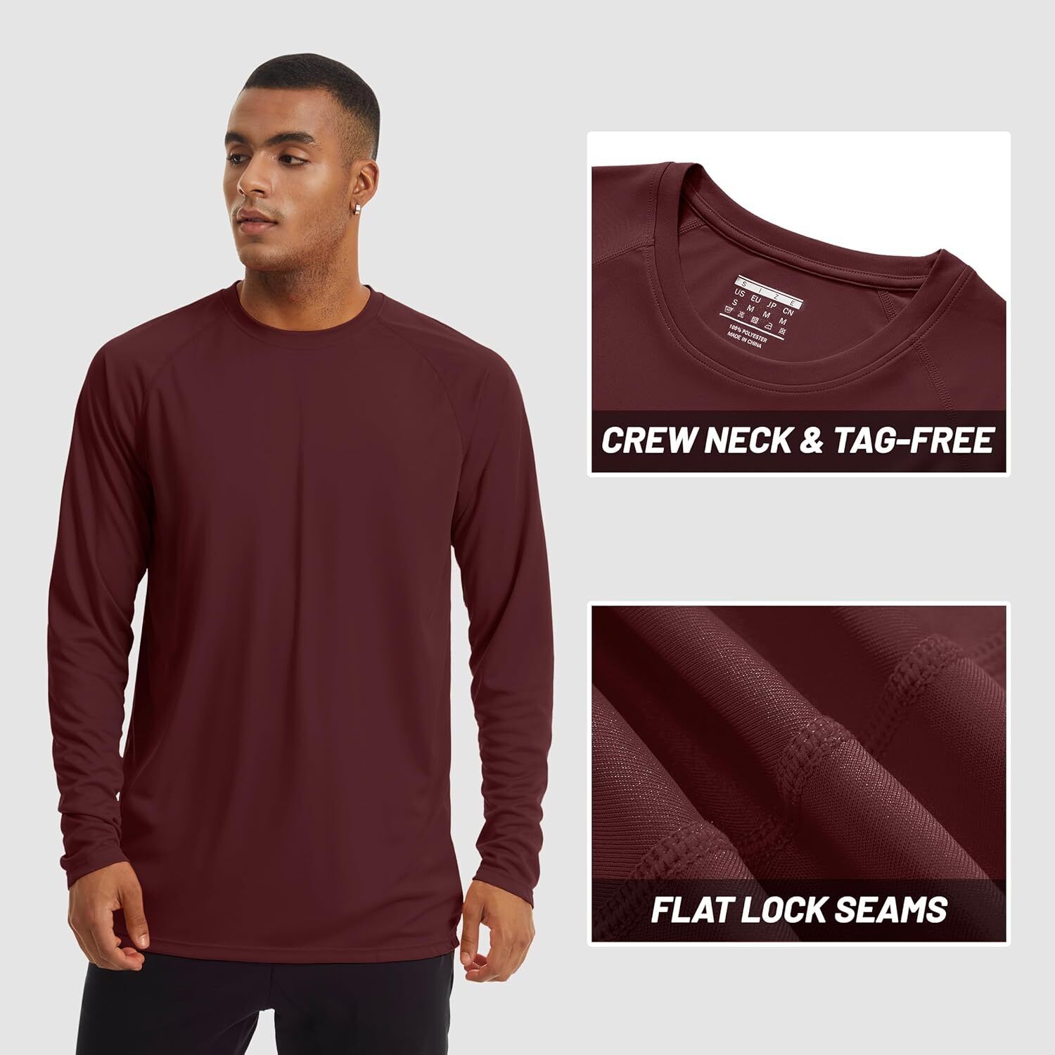 Mens Sun Shirt UPF 50+ UV Protection Lightweight Rash Guard Swim Shirt Quick Dry - Picture 139 of 199