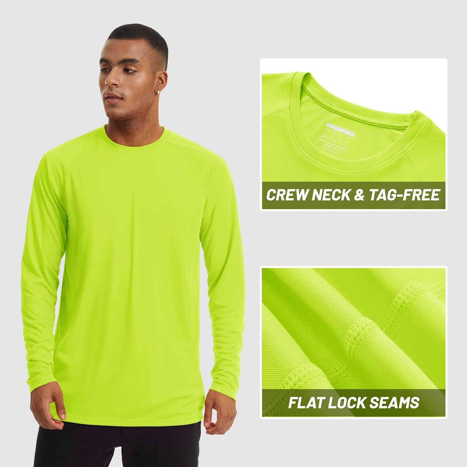 Mens Sun Shirt UPF 50+ UV Protection Lightweight Rash Guard Swim Shirt Quick Dry - Picture 167 of 199