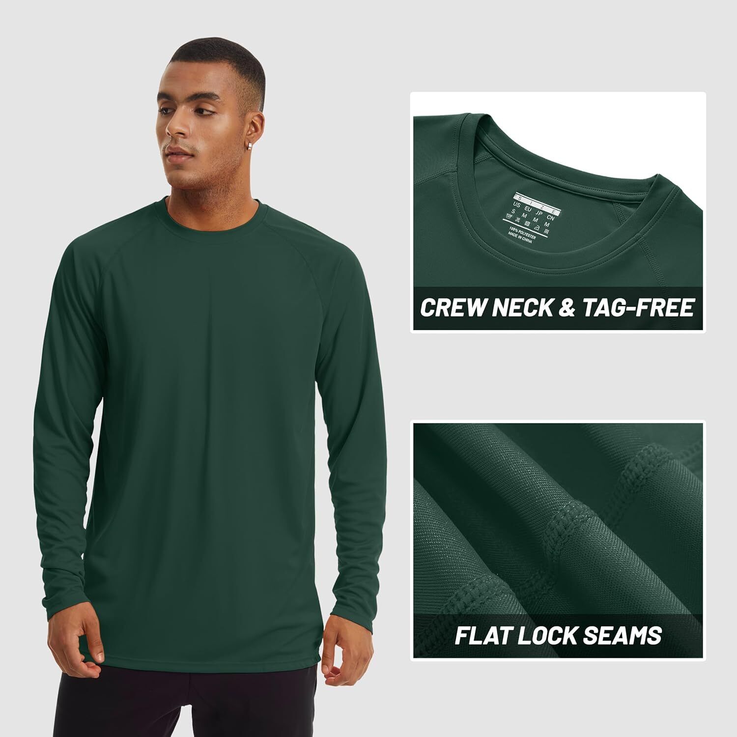 Mens Sun Shirt UPF 50+ UV Protection Lightweight Rash Guard Swim Shirt Quick Dry - Picture 181 of 199