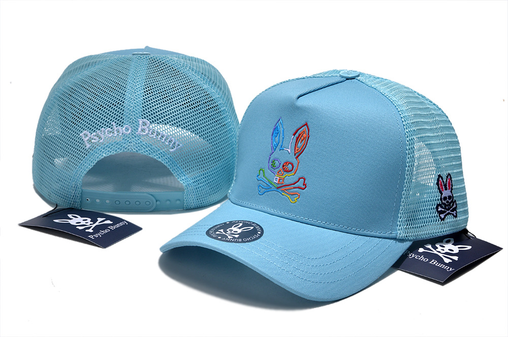 Psycho Bunny Herren Damen Totenkopf Kaninchen Trucker Snapback Mütze Baseball Sonnenkappe - Bild 28 von 62