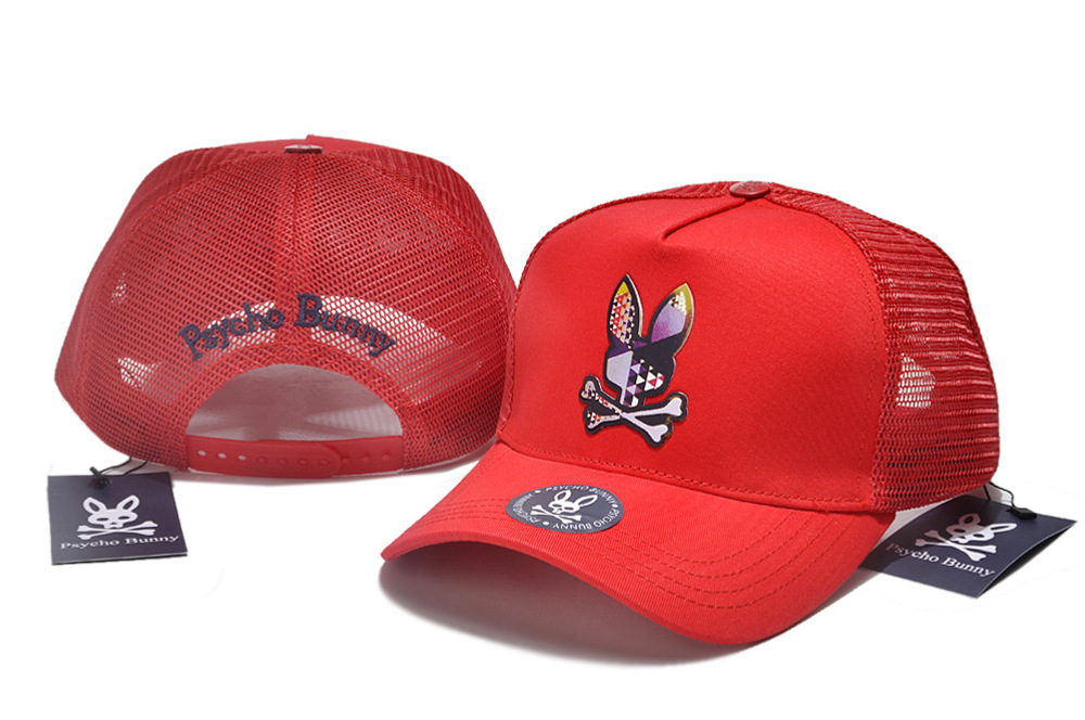 Psycho Bunny Herren Damen Totenkopf Kaninchen Trucker Snapback Mütze Baseball Sonnenkappe - Bild 32 von 62