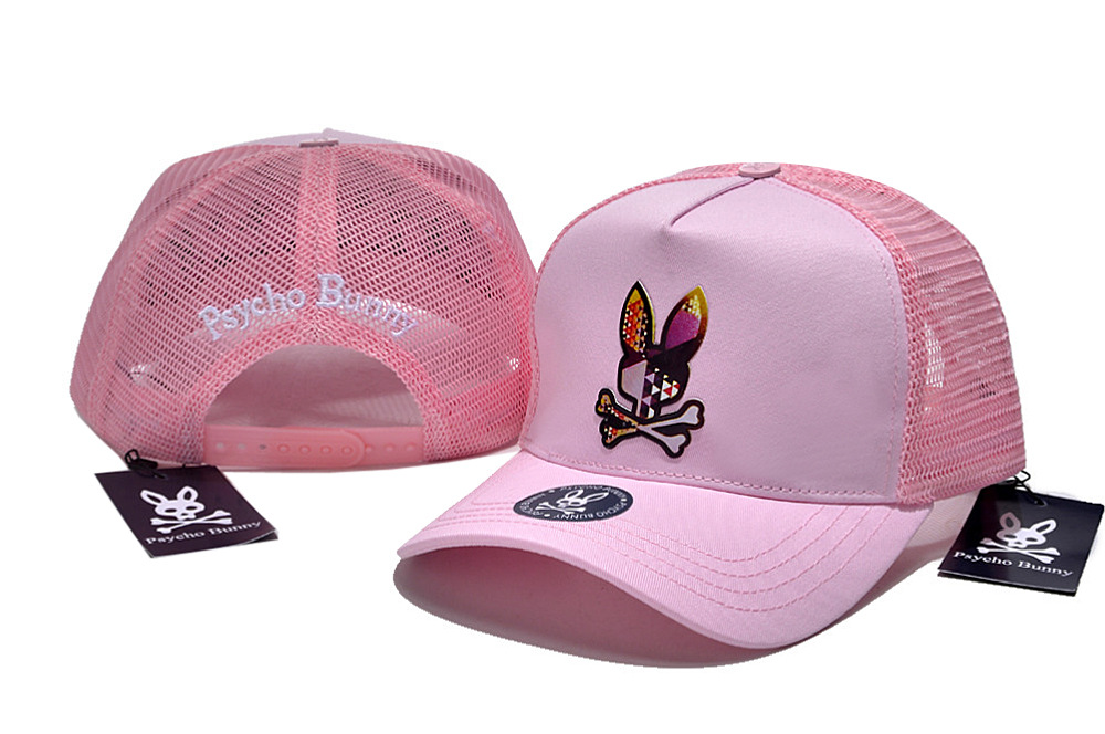 Psycho Bunny Herren Damen Totenkopf Kaninchen Trucker Snapback Mütze Baseball Sonnenkappe - Bild 34 von 62