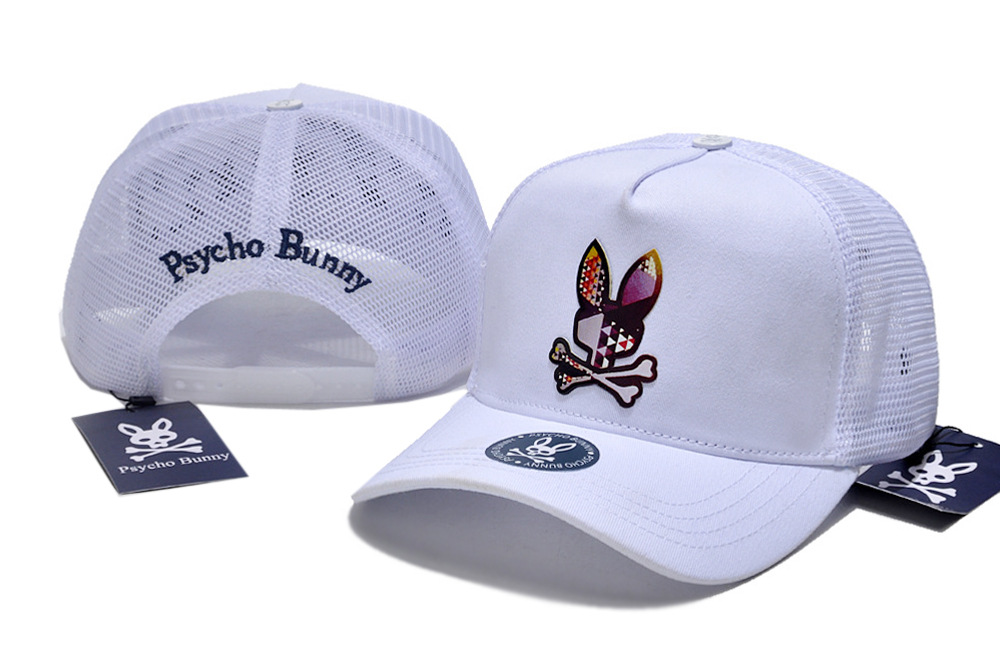 Psycho Bunny Herren Damen Totenkopf Kaninchen Trucker Snapback Mütze Baseball Sonnenkappe - Bild 35 von 62