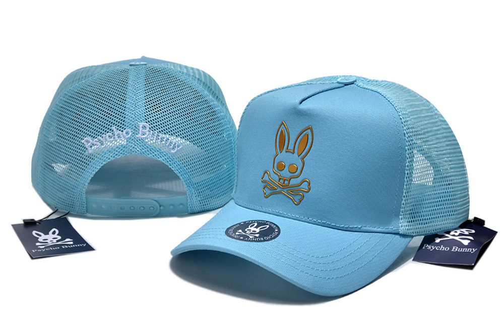 Psycho Bunny Herren Damen Totenkopf Kaninchen Trucker Snapback Mütze Baseball Sonnenkappe - Bild 38 von 62