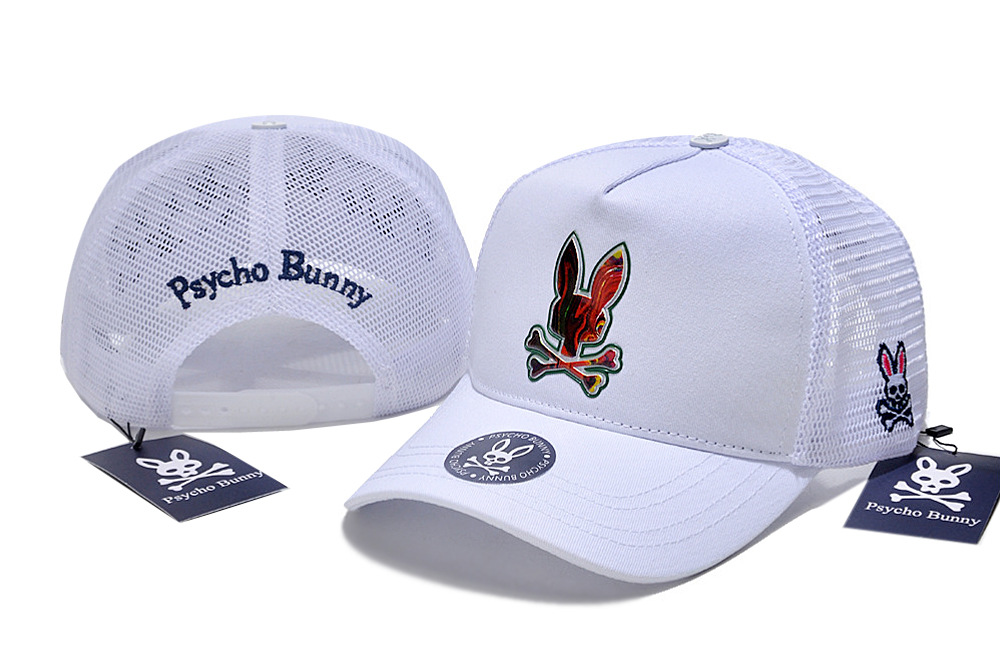 Psycho Bunny Herren Damen Totenkopf Kaninchen Trucker Snapback Mütze Baseball Sonnenkappe - Bild 46 von 62
