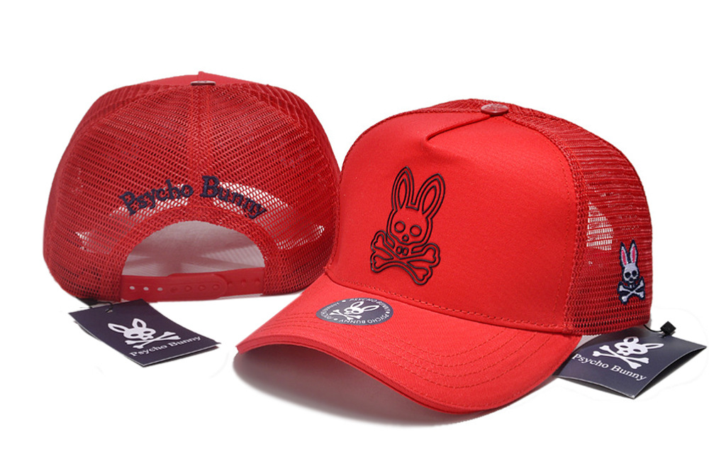 Psycho Bunny Herren Damen Totenkopf Kaninchen Trucker Snapback Mütze Baseball Sonnenkappe - Bild 49 von 62