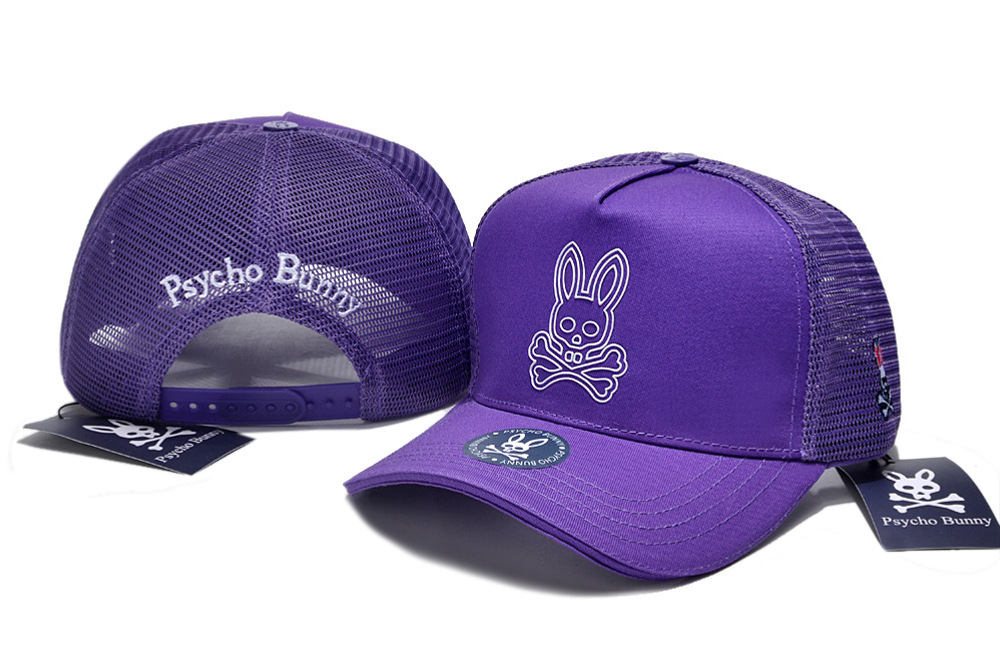 Psycho Bunny Herren Damen Totenkopf Kaninchen Trucker Snapback Mütze Baseball Sonnenkappe - Bild 50 von 62