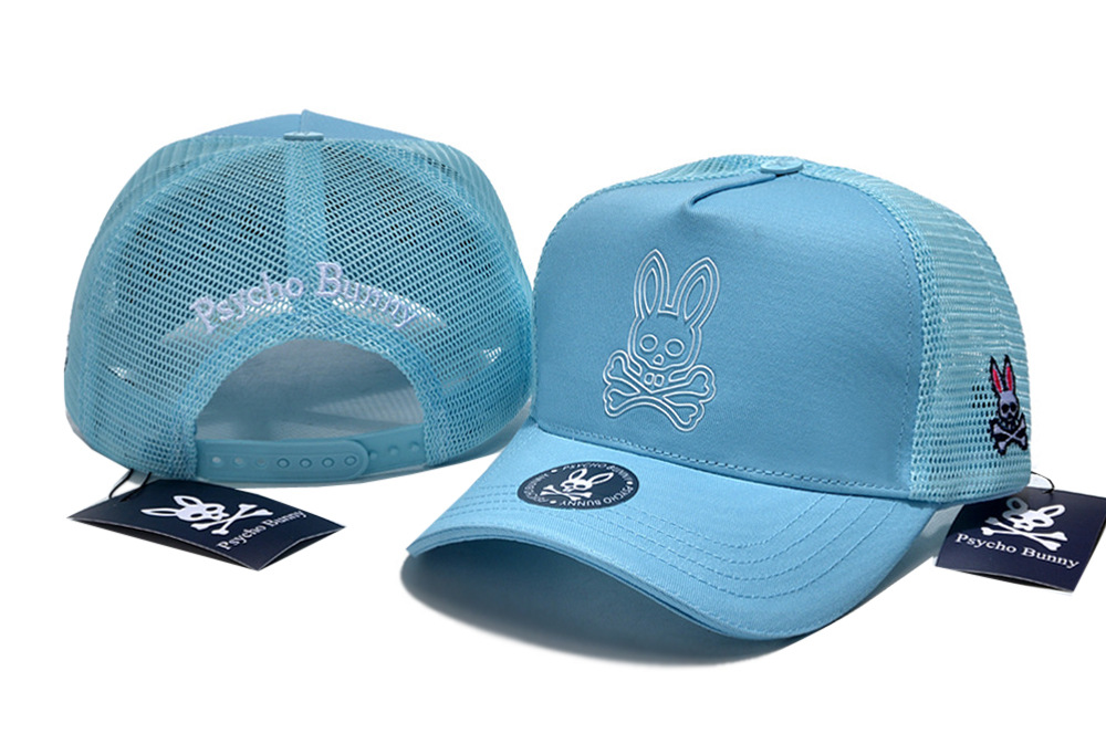 Psycho Bunny Herren Damen Totenkopf Kaninchen Trucker Snapback Mütze Baseball Sonnenkappe - Bild 52 von 62