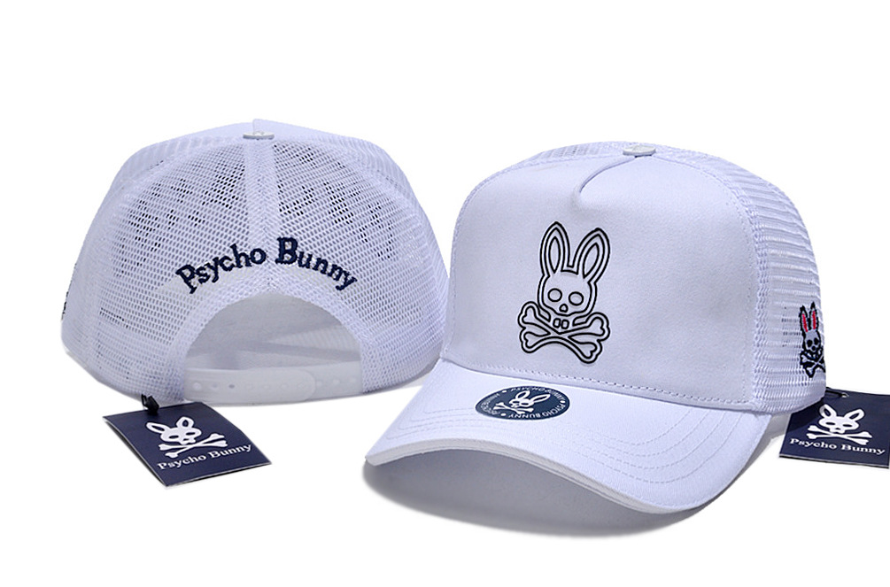 Psycho Bunny Herren Damen Totenkopf Kaninchen Trucker Snapback Mütze Baseball Sonnenkappe - Bild 53 von 62