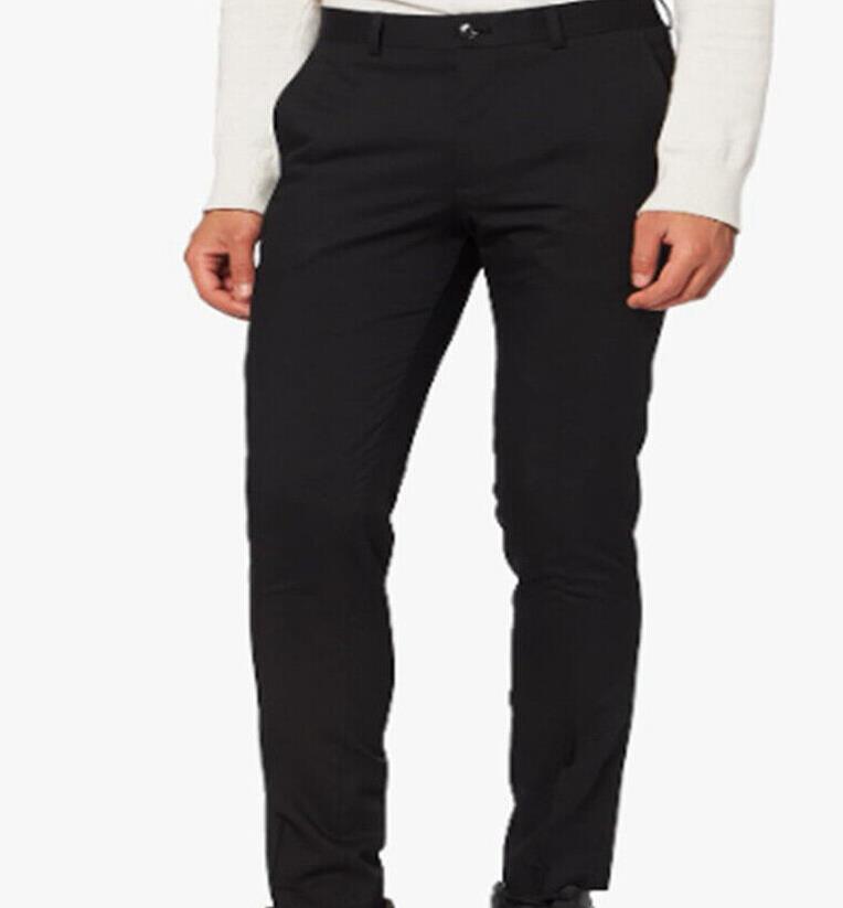 Herren Anzughose Freizeit Slim Solide Hose Business Büro Lange Anzughose - Bild 15 von 16