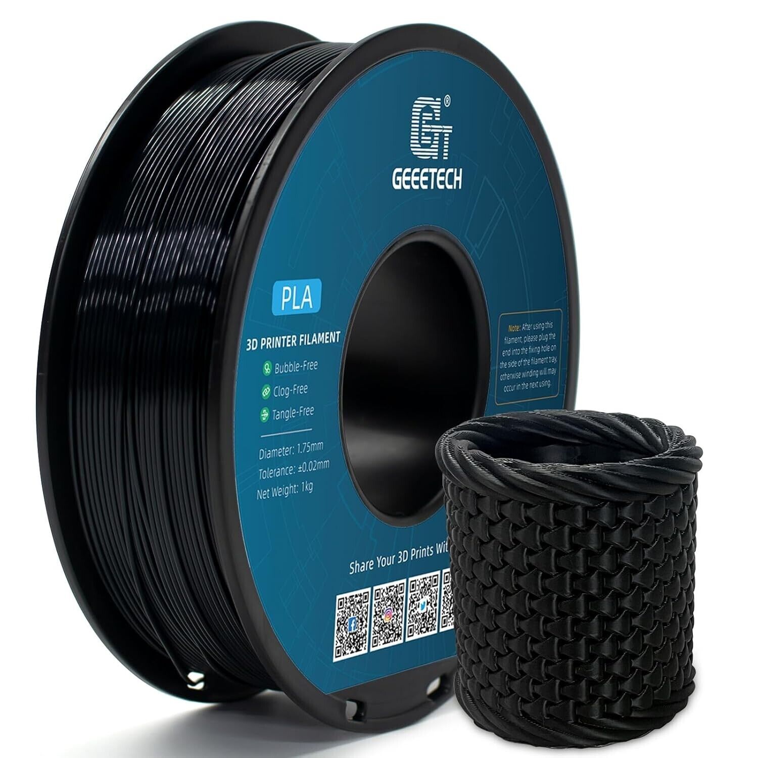 NEW GEEETECH 3D Printer Filament 1.75MM 1KG PLA/TPU/ABS+/PETG/Silk/Matte/HS-PLA - Afbeelding 51 van 298