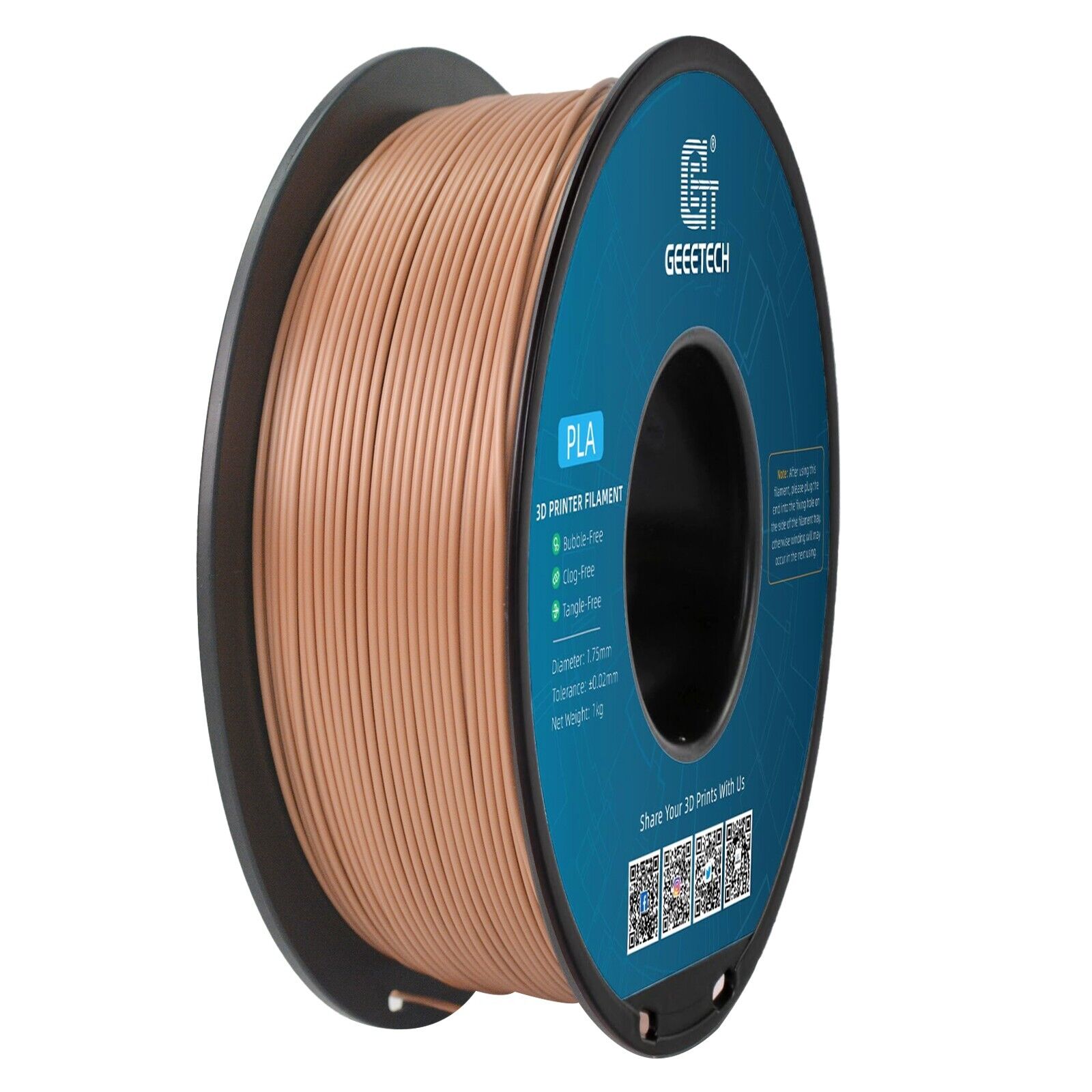NEW GEEETECH 3D Printer Filament 1.75MM 1KG PLA/TPU/ABS+/PETG/Silk/Matte/HS-PLA - Afbeelding 54 van 298
