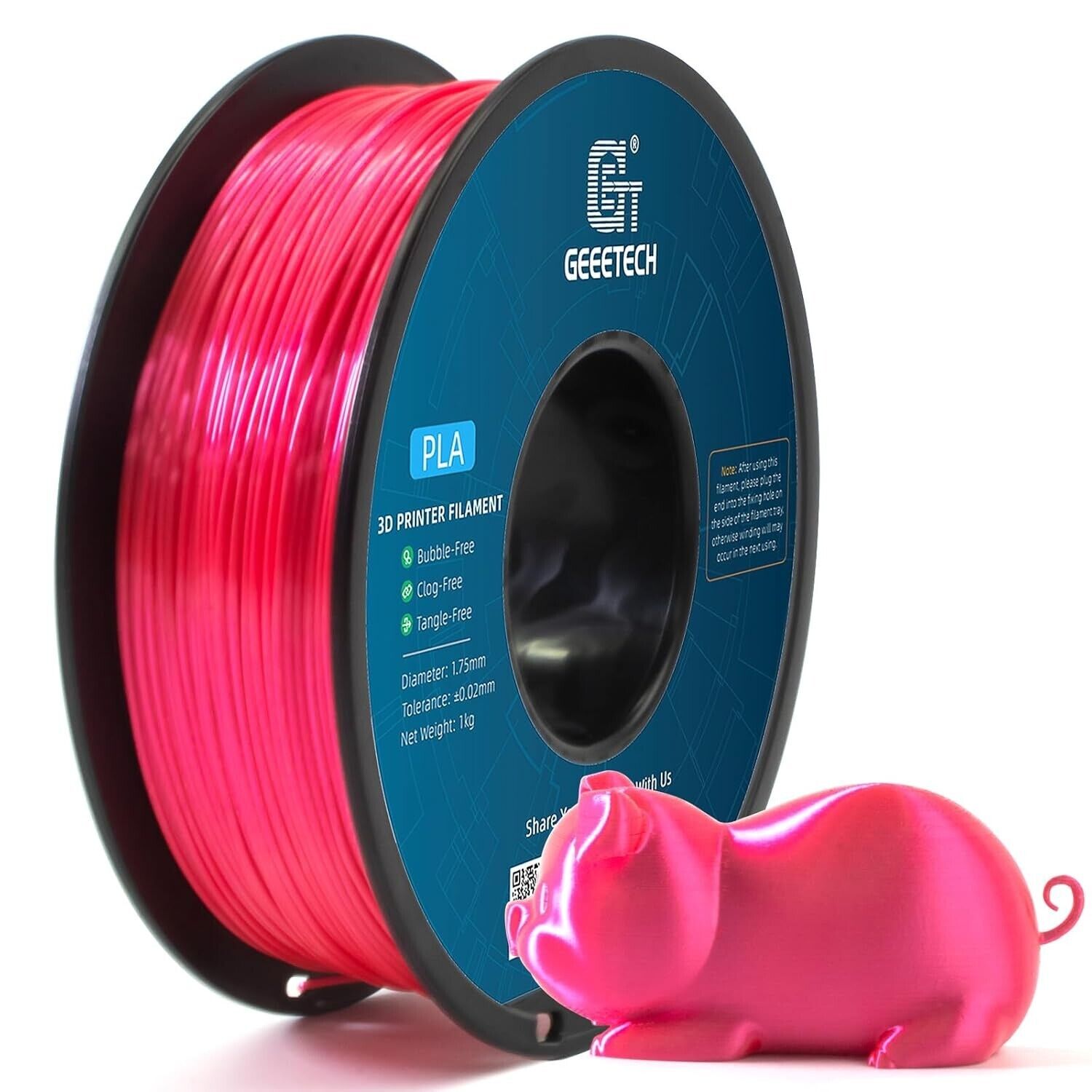 NEW GEEETECH 3D Printer Filament 1.75MM 1KG PLA/TPU/ABS+/PETG/Silk/Matte/HS-PLA - Afbeelding 59 van 298