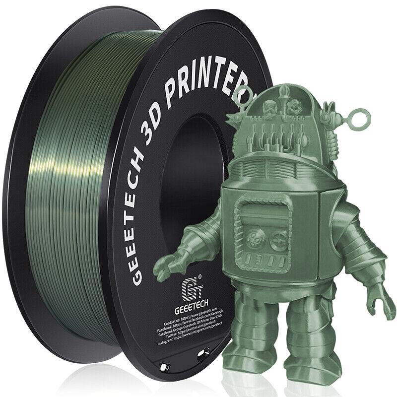 NEW GEEETECH 3D Printer Filament 1.75MM 1KG PLA/TPU/ABS+/PETG/Silk/Matte/HS-PLA - Afbeelding 60 van 298