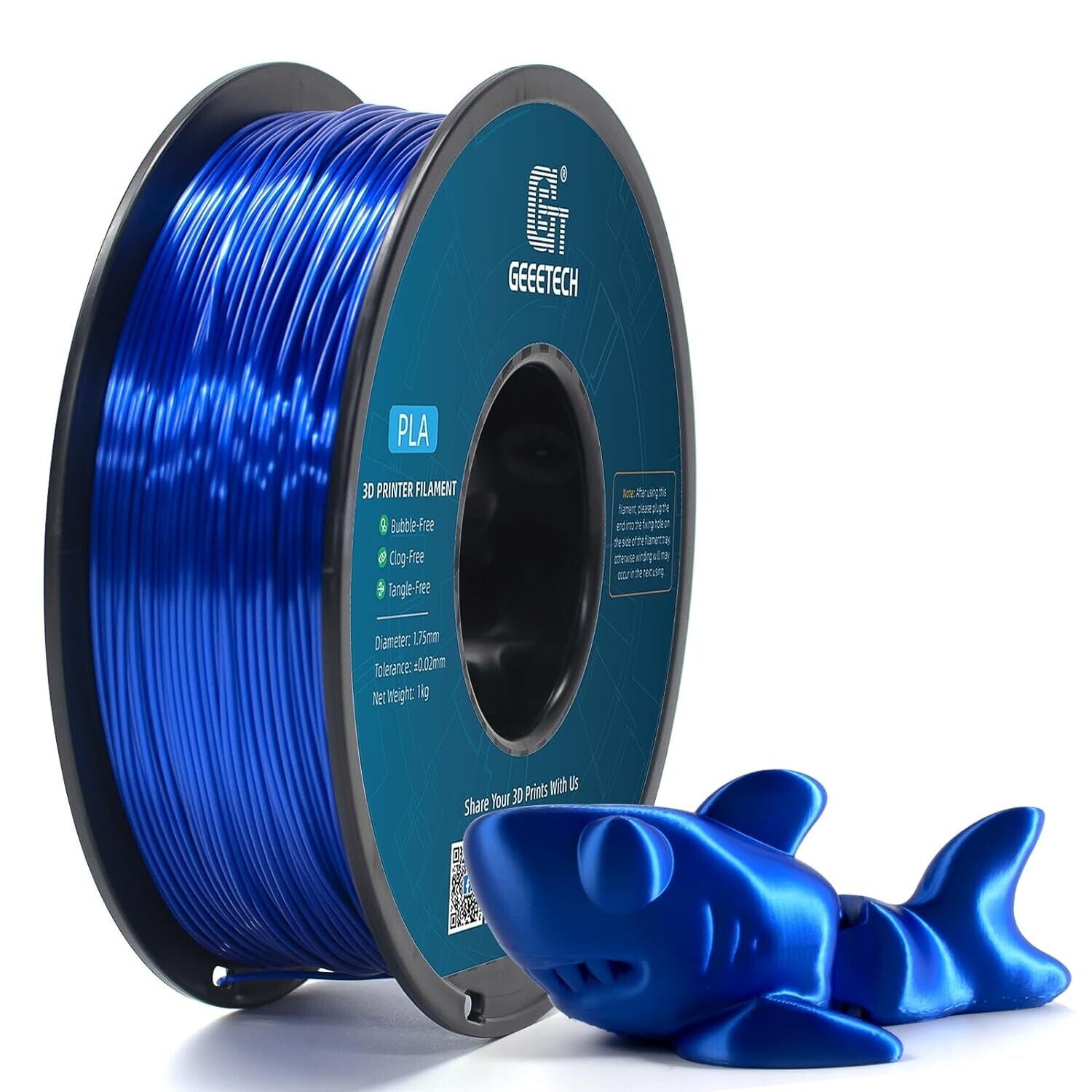 NEW GEEETECH 3D Printer Filament 1.75MM 1KG PLA/TPU/ABS+/PETG/Silk/Matte/HS-PLA - Afbeelding 62 van 298