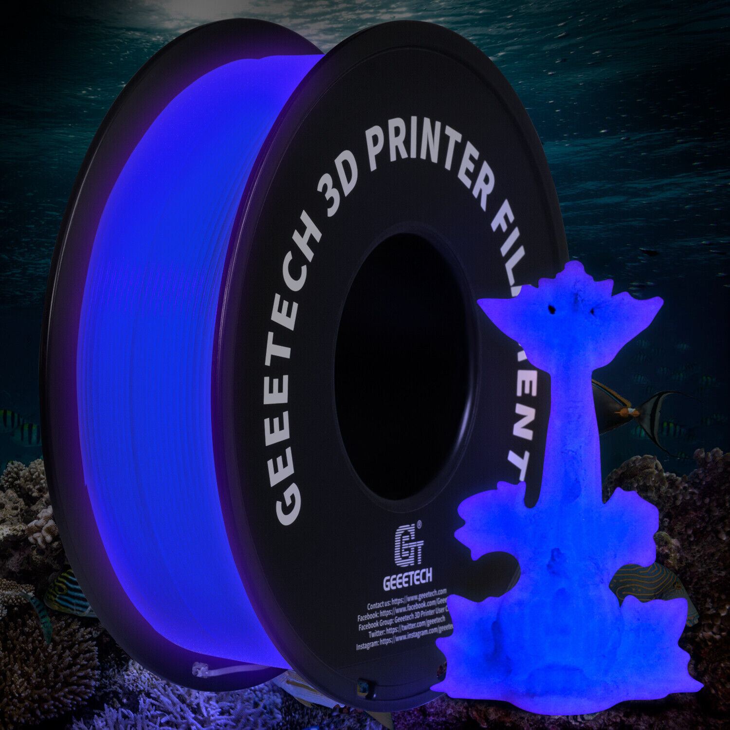 NEW GEEETECH 3D Printer Filament 1.75MM 1KG PLA/TPU/ABS+/PETG/Silk/Matte/HS-PLA - Afbeelding 69 van 298