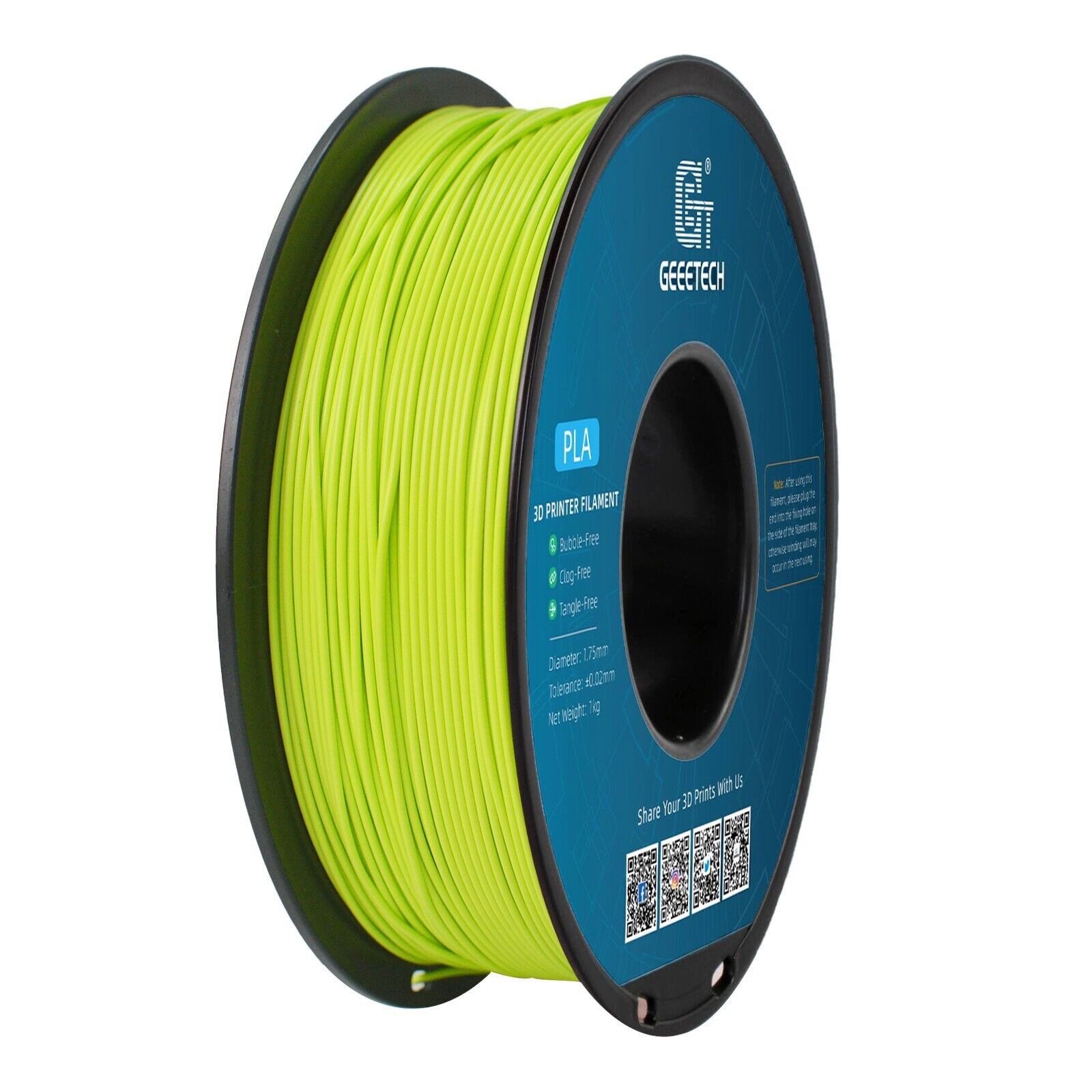 NEW GEEETECH 3D Printer Filament 1.75MM 1KG PLA/TPU/ABS+/PETG/Silk/Matte/HS-PLA - Afbeelding 109 van 298