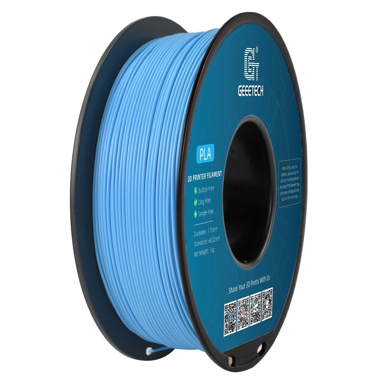 NEW GEEETECH 3D Printer Filament 1.75MM 1KG PLA/TPU/ABS+/PETG/Silk/Matte/HS-PLA - Afbeelding 110 van 298