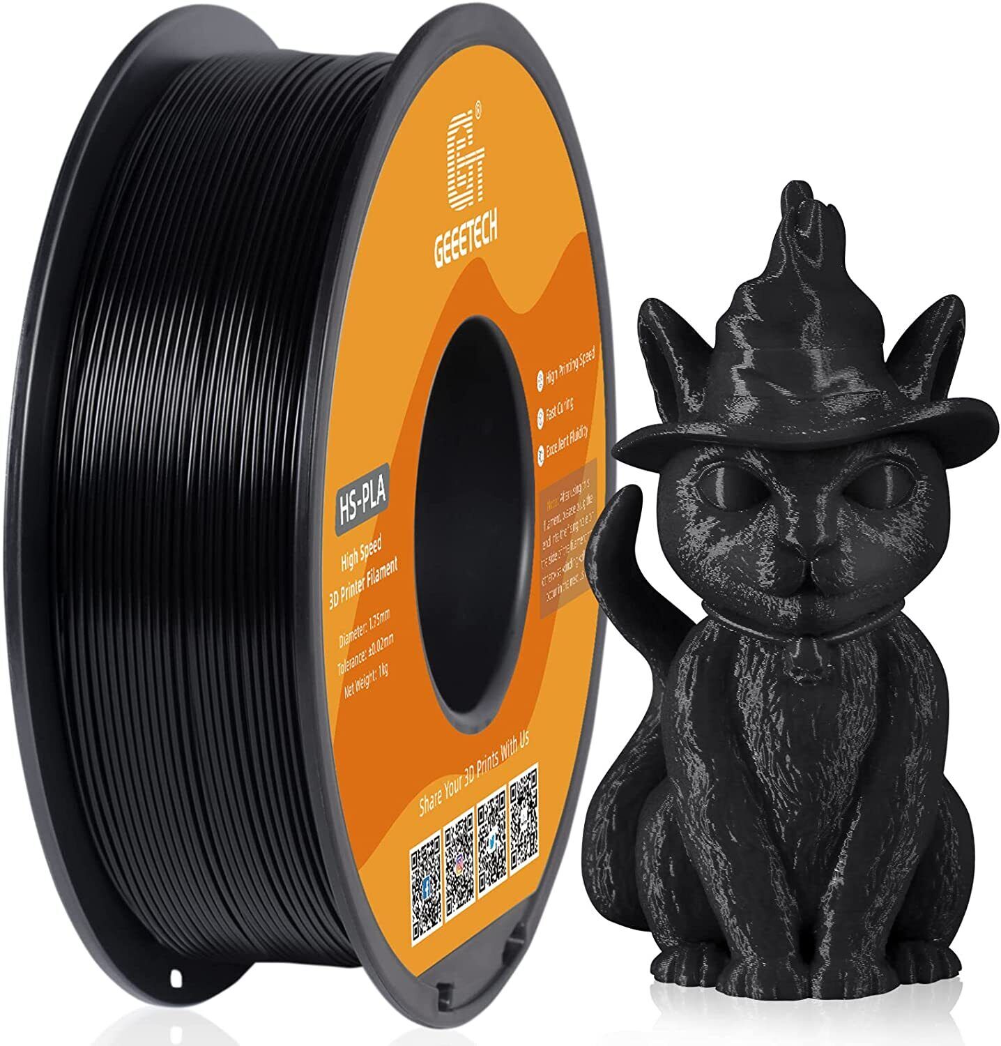 NEW GEEETECH 3D Printer Filament 1.75MM 1KG PLA/TPU/ABS+/PETG/Silk/Matte/HS-PLA - Afbeelding 114 van 298