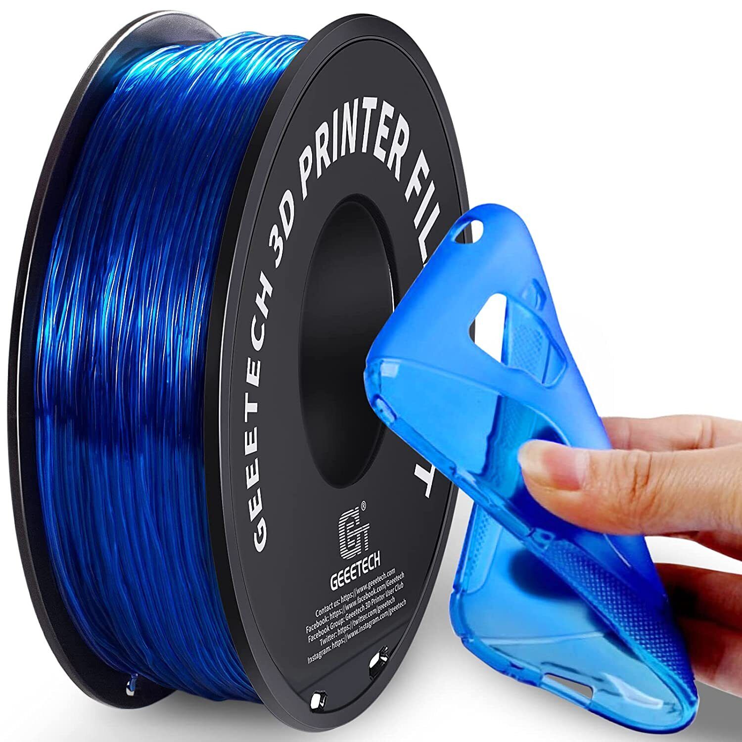 NEW GEEETECH 3D Printer Filament 1.75MM 1KG PLA/TPU/ABS+/PETG/Silk/Matte/HS-PLA - Afbeelding 129 van 298