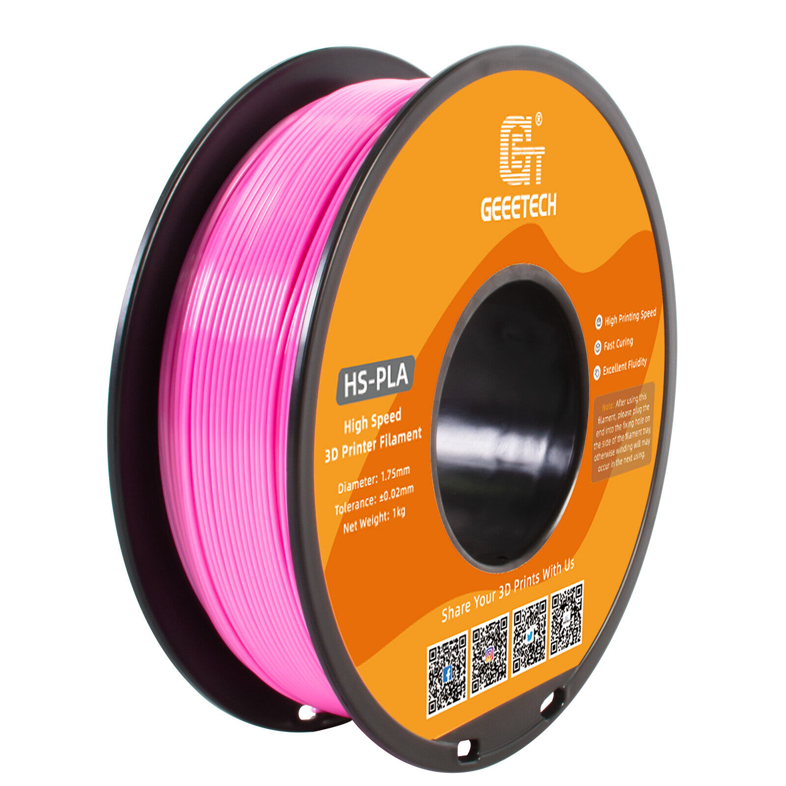 NEW GEEETECH 3D Printer Filament 1.75MM 1KG PLA/TPU/ABS+/PETG/Silk/Matte/HS-PLA - Afbeelding 164 van 298