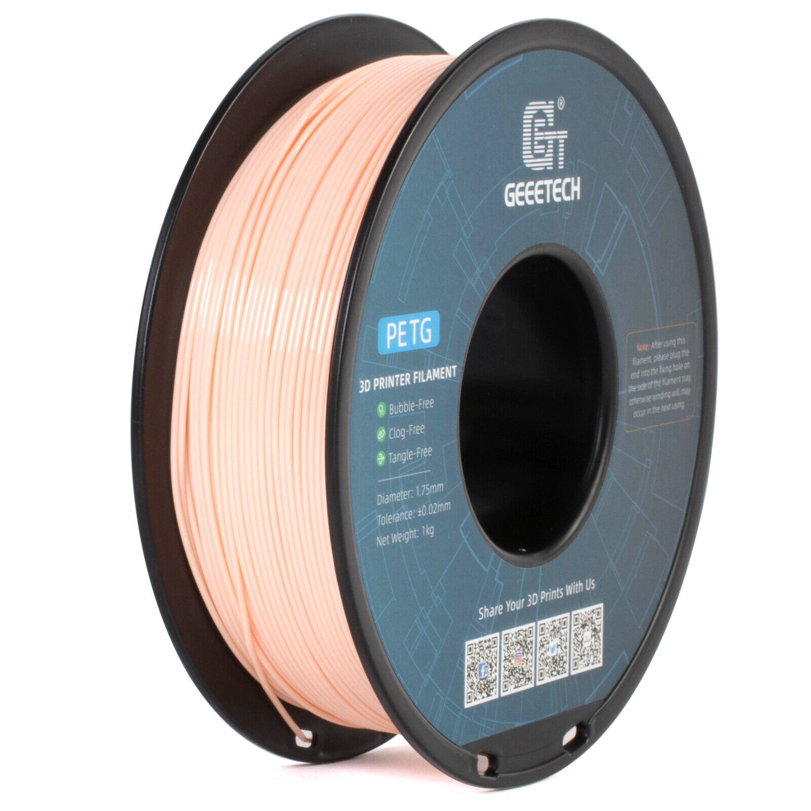 NEW GEEETECH 3D Printer Filament 1.75MM 1KG PLA/TPU/ABS+/PETG/Silk/Matte/HS-PLA - Afbeelding 168 van 298