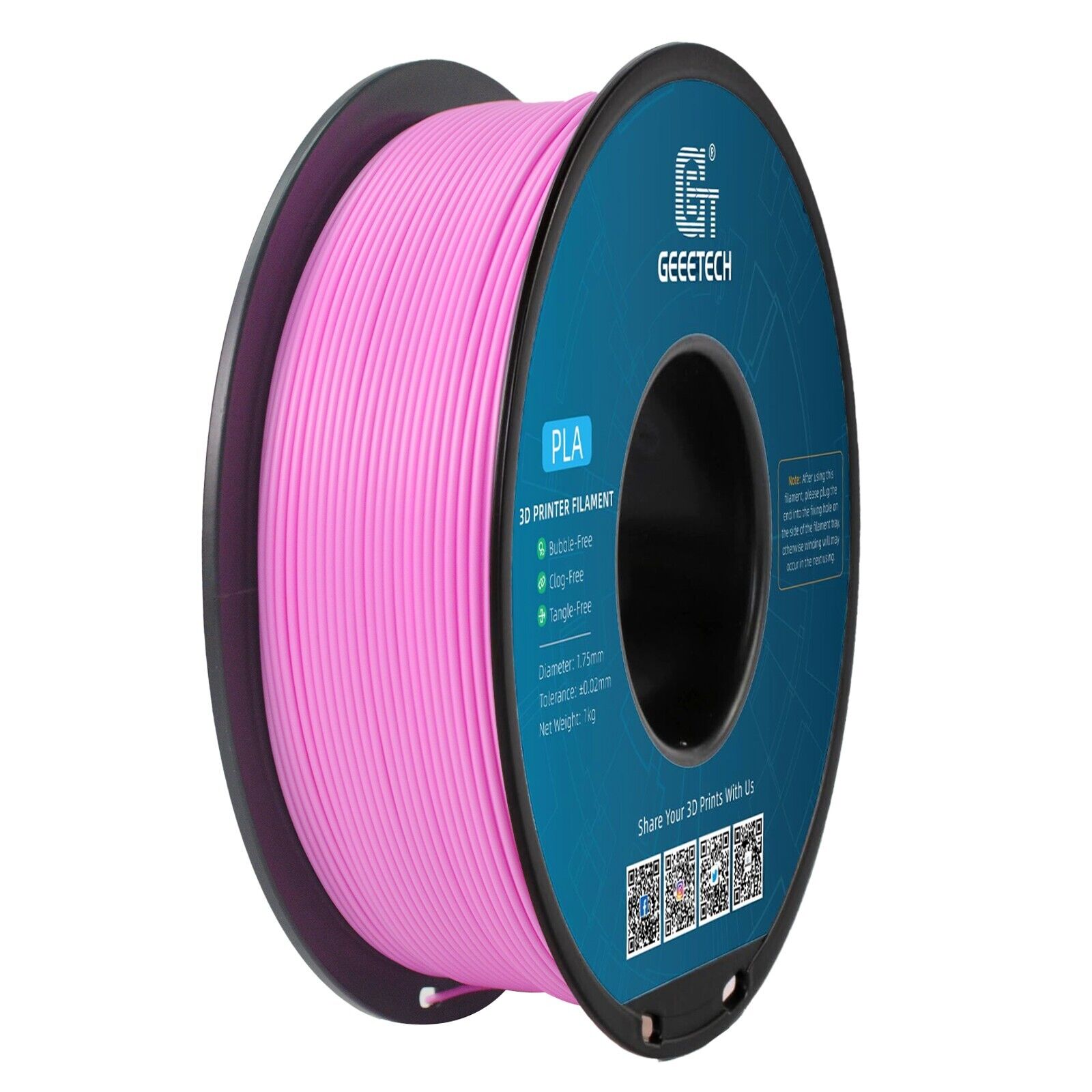 NEW GEEETECH 3D Printer Filament 1.75MM 1KG PLA/TPU/ABS+/PETG/Silk/Matte/HS-PLA - Afbeelding 260 van 298