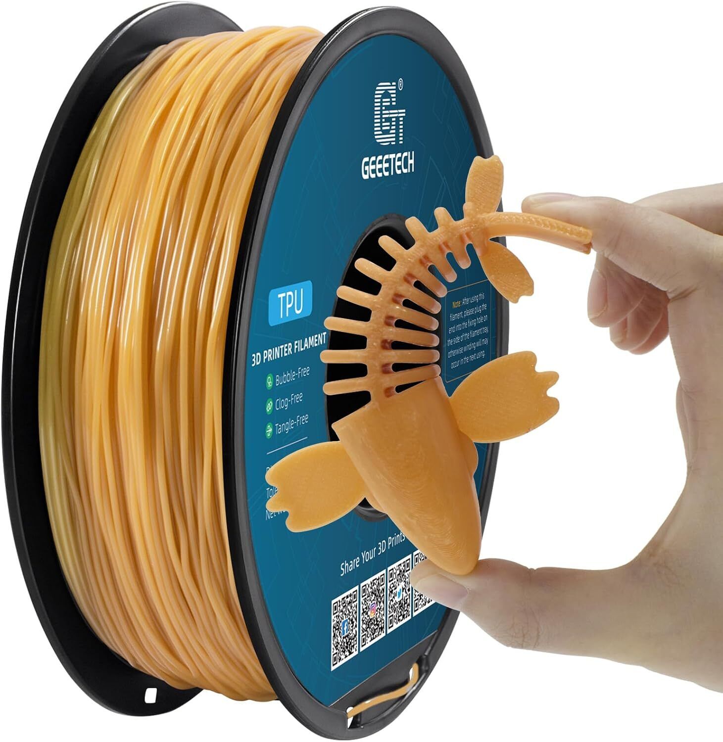 NEW GEEETECH 3D Printer Filament 1.75MM 1KG PLA/TPU/ABS+/PETG/Silk/Matte/HS-PLA - Afbeelding 267 van 298