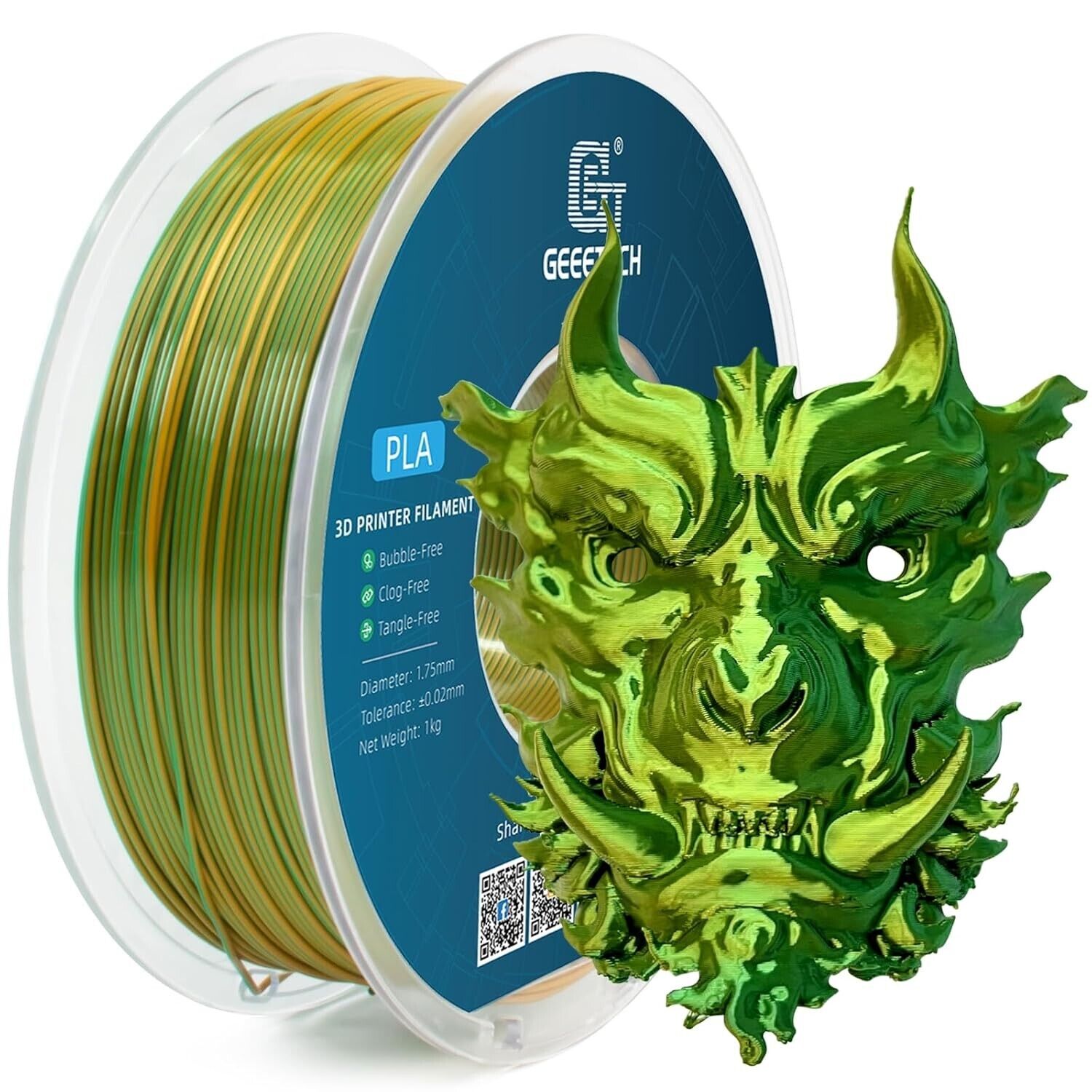 NEW GEEETECH 3D Printer Filament 1.75MM 1KG PLA/TPU/ABS+/PETG/Silk/Matte/HS-PLA - Afbeelding 276 van 298