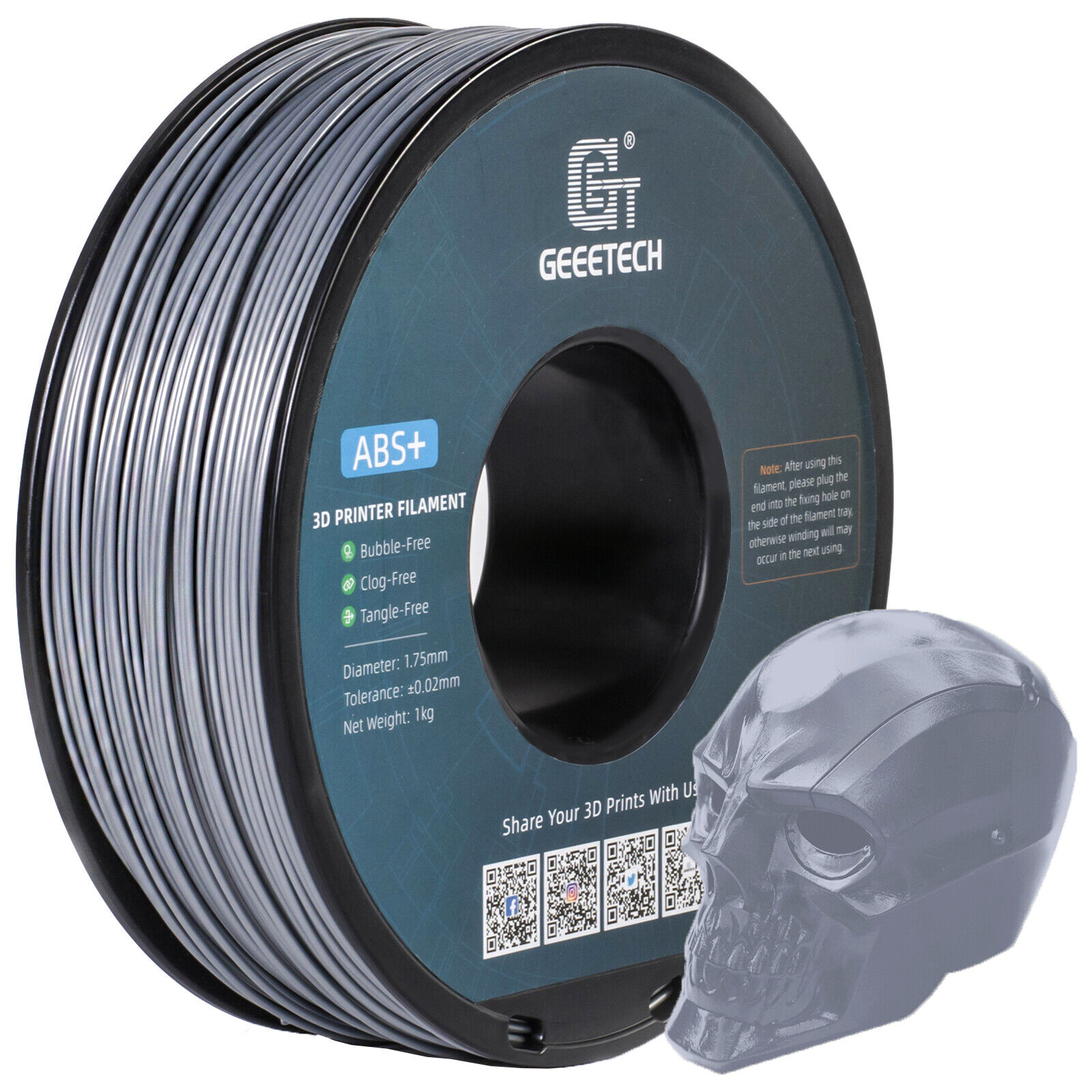 NEW GEEETECH 3D Printer Filament 1.75MM 1KG PLA/TPU/ABS+/PETG/Silk/Matte/HS-PLA - Afbeelding 287 van 298