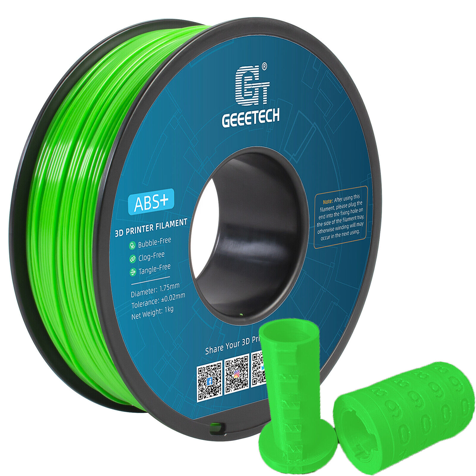 NEW GEEETECH 3D Printer Filament 1.75MM 1KG PLA/TPU/ABS+/PETG/Silk/Matte/HS-PLA - Afbeelding 290 van 298