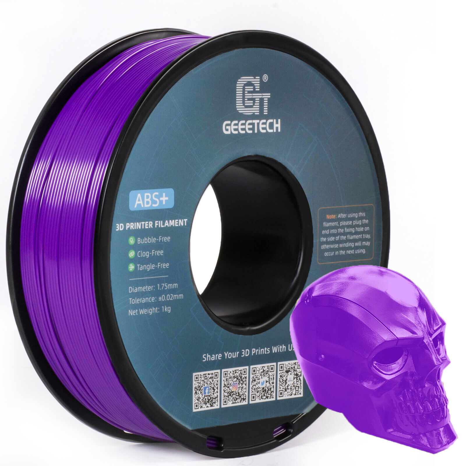 NEW GEEETECH 3D Printer Filament 1.75MM 1KG PLA/TPU/ABS+/PETG/Silk/Matte/HS-PLA - Afbeelding 293 van 298