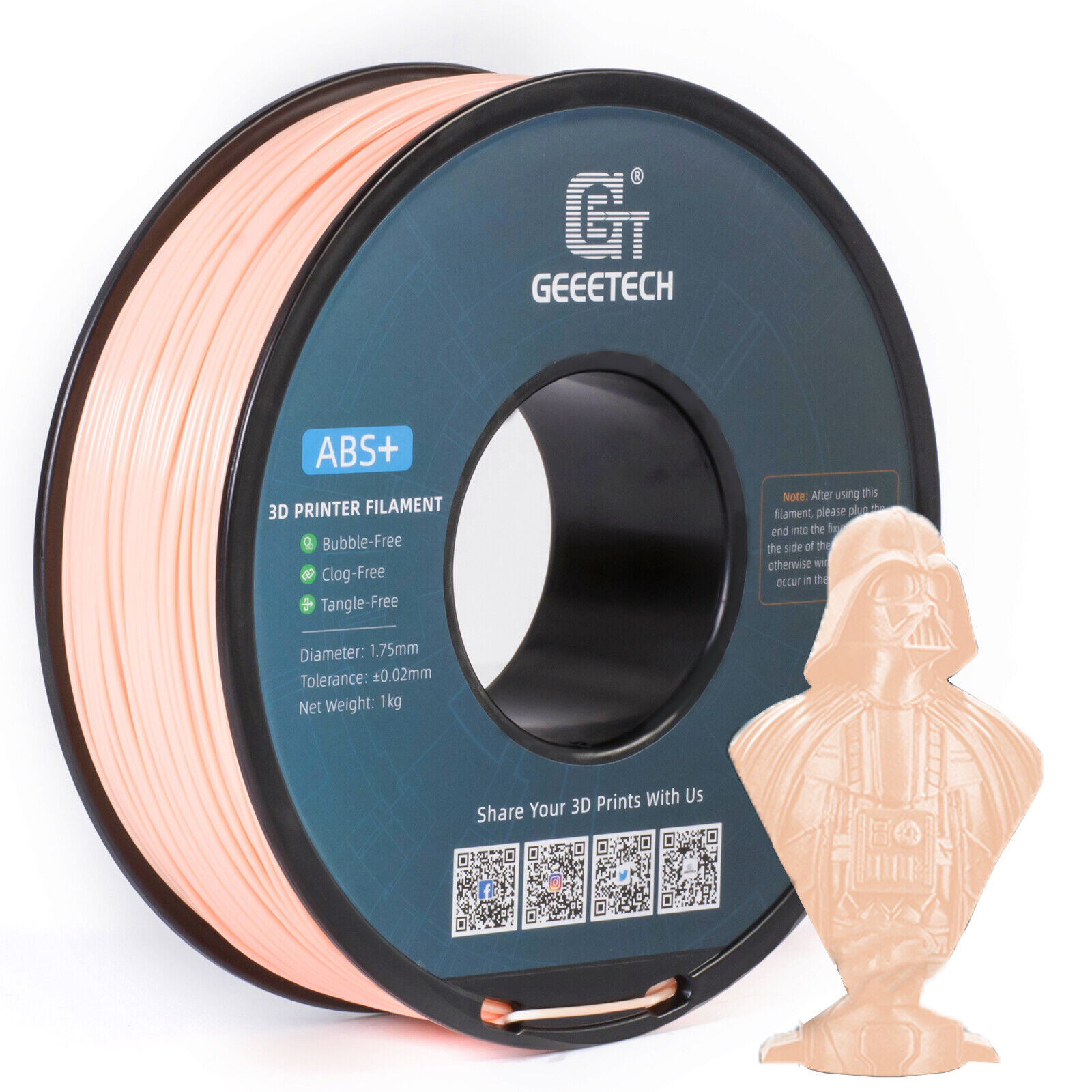 NEW GEEETECH 3D Printer Filament 1.75MM 1KG PLA/TPU/ABS+/PETG/Silk/Matte/HS-PLA - Afbeelding 298 van 298