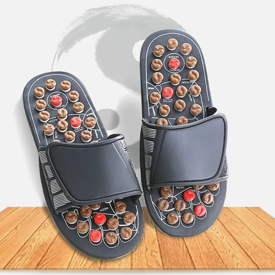 Massage Sandalen Hausschuhe Reflexzonenmassage Akupunktur Fuß - Bild 9 von 13