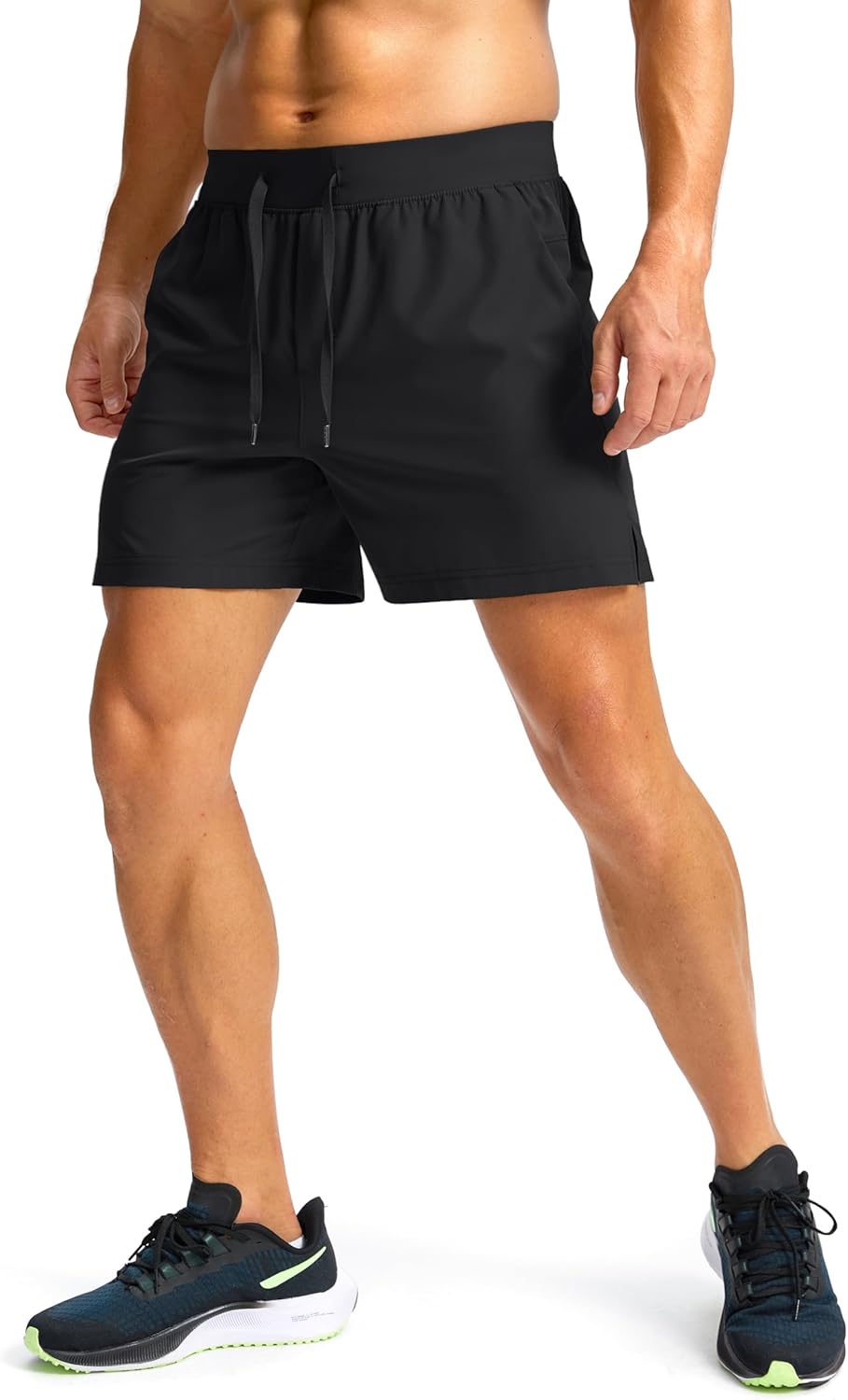Men's Running Shorts with Zipper Pockets Quick Dry Workout Athletic Shorts - Picture 30 of 112