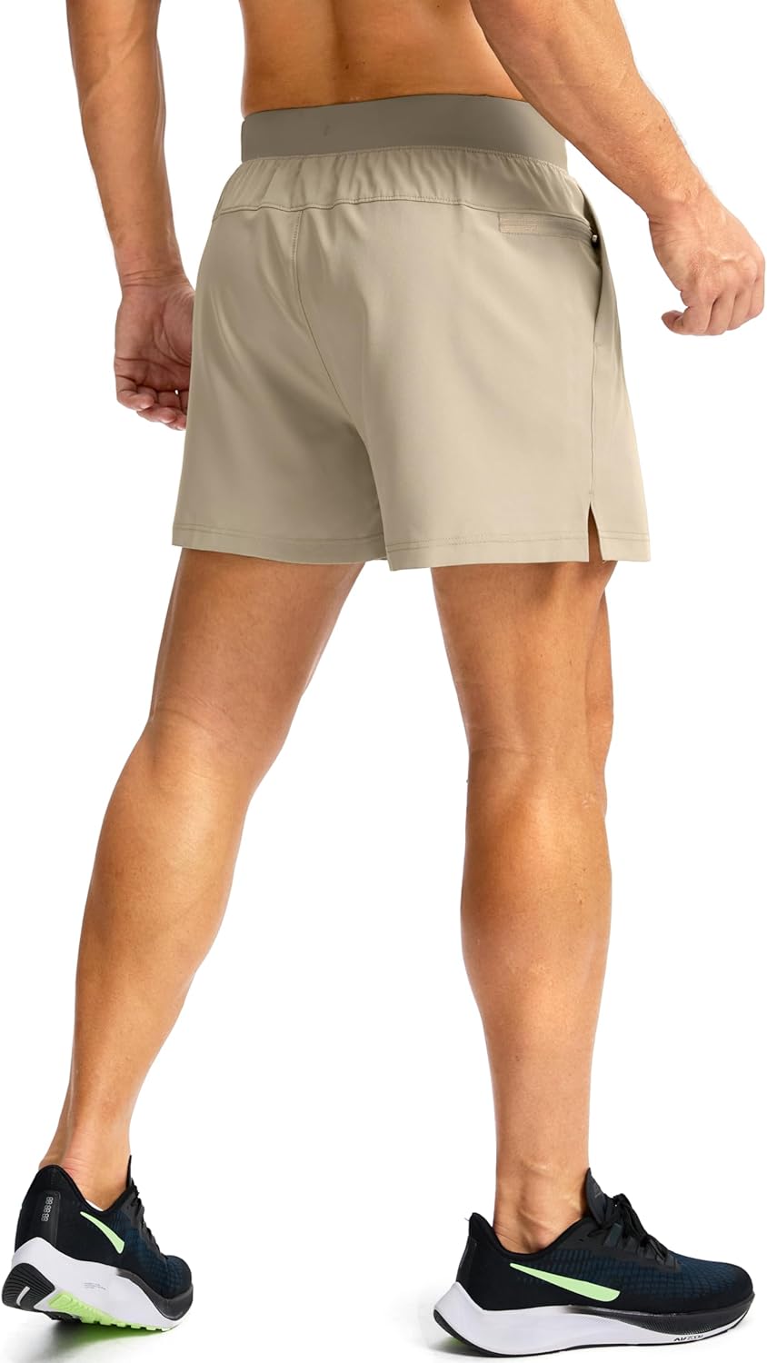 Men's Running Shorts with Zipper Pockets Quick Dry Workout Athletic Shorts - Picture 43 of 112