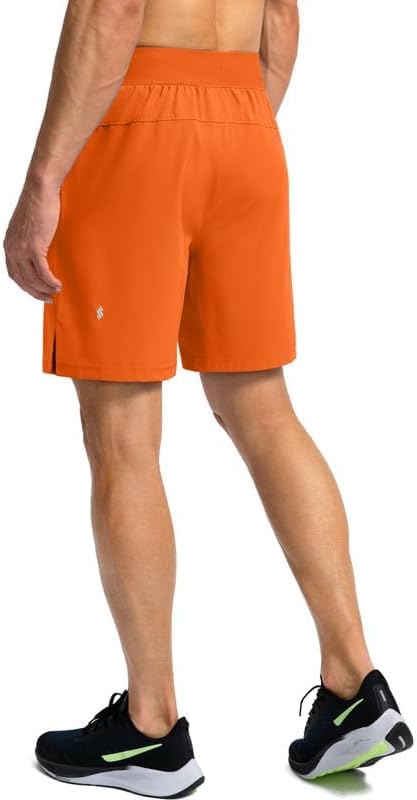 Men's Running Shorts with Zipper Pockets Quick Dry Workout Athletic Shorts - Picture 82 of 112
